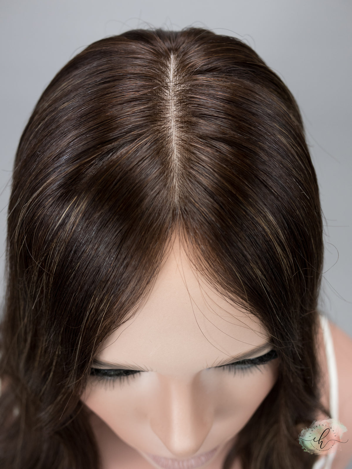 NEW CAP DESIGN “KAYLIE" Premium Topper: UltraLite Silk Top, 8x8, 18-19"