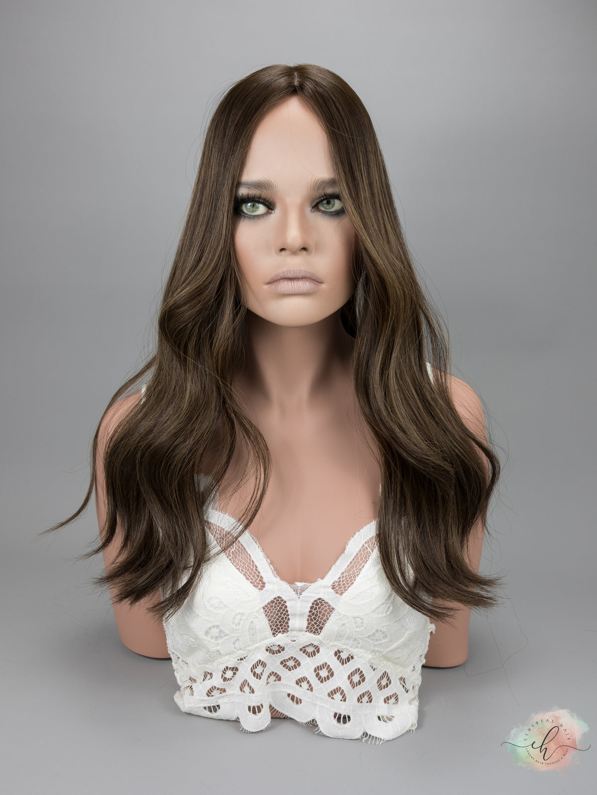 “LUNA BALAYAGE" Premium Topper: Silk Top, 8x8, 21-22"