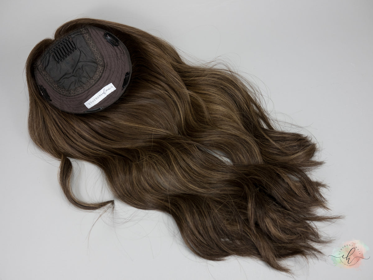 “LUNA BALAYAGE" Premium Topper: Silk Top, 8x8, 21-22"