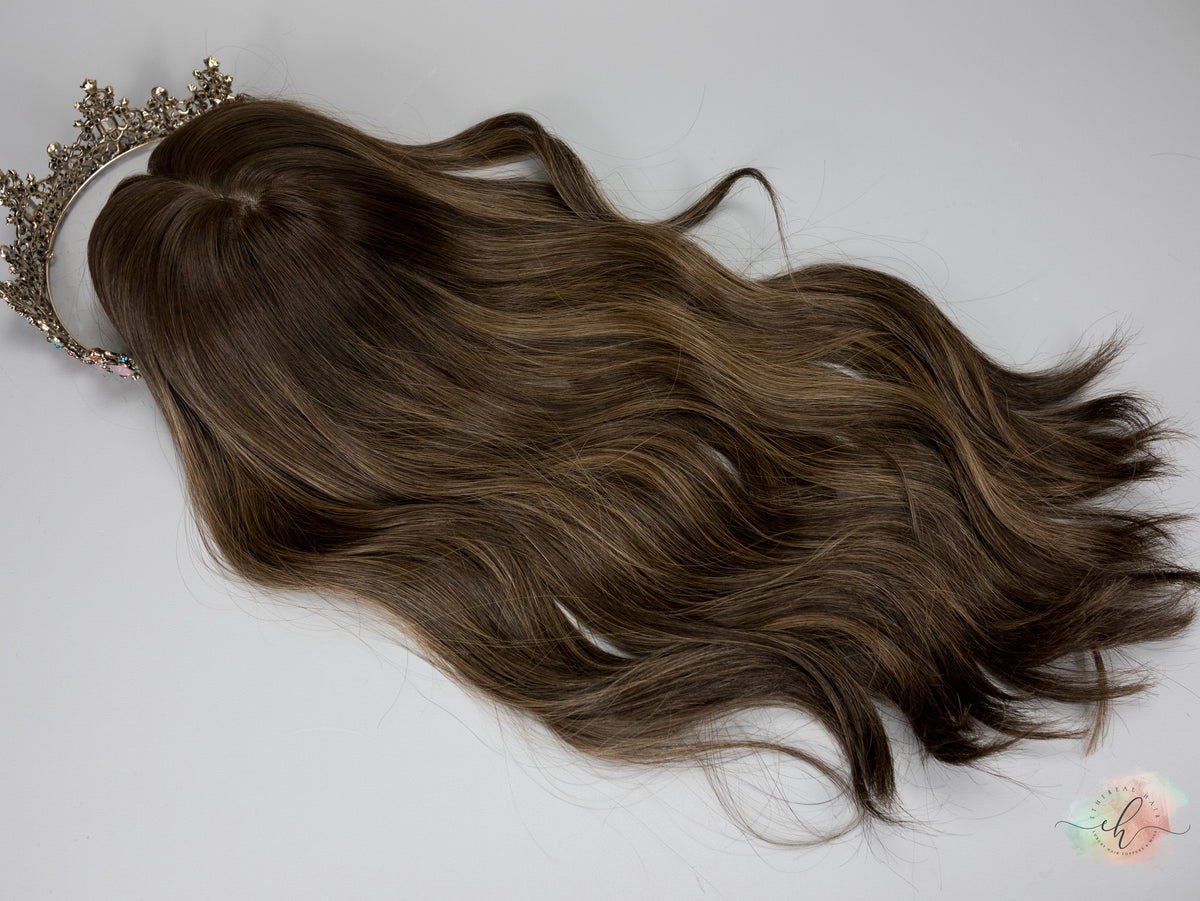 “LUNA BALAYAGE" Premium Topper: Silk Top, 8x8, 21-22"