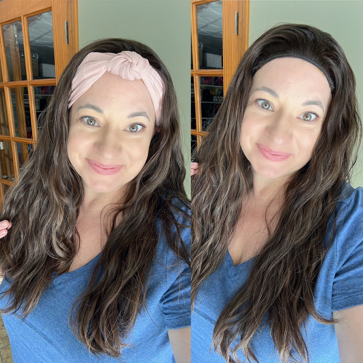 “MILLIE" Premium Band Fall Wig: Sz. M, 22-24", Wavy