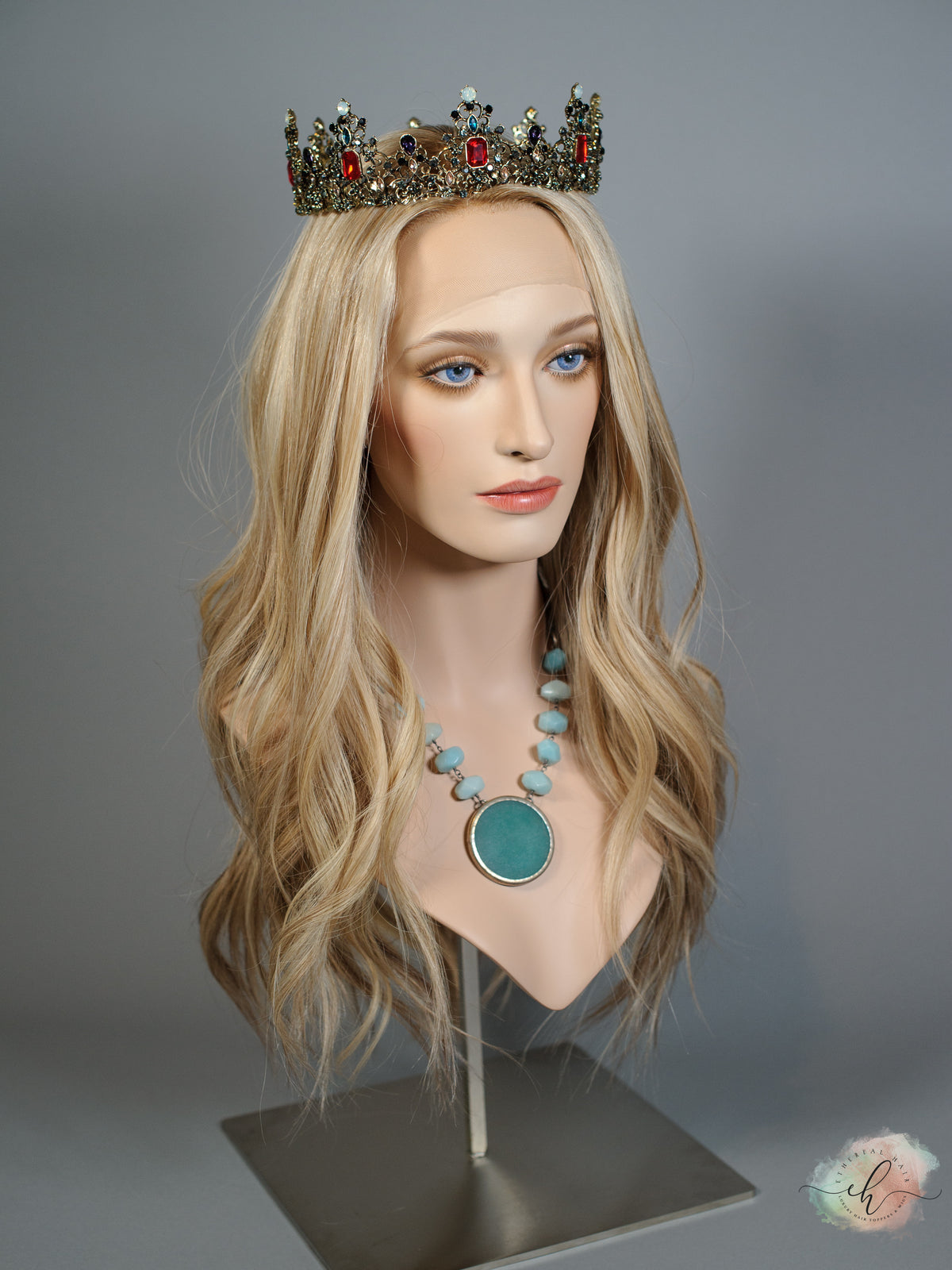 &quot;EVA&quot; Premium Wig: Lace Top, Sz. M, 26&quot;