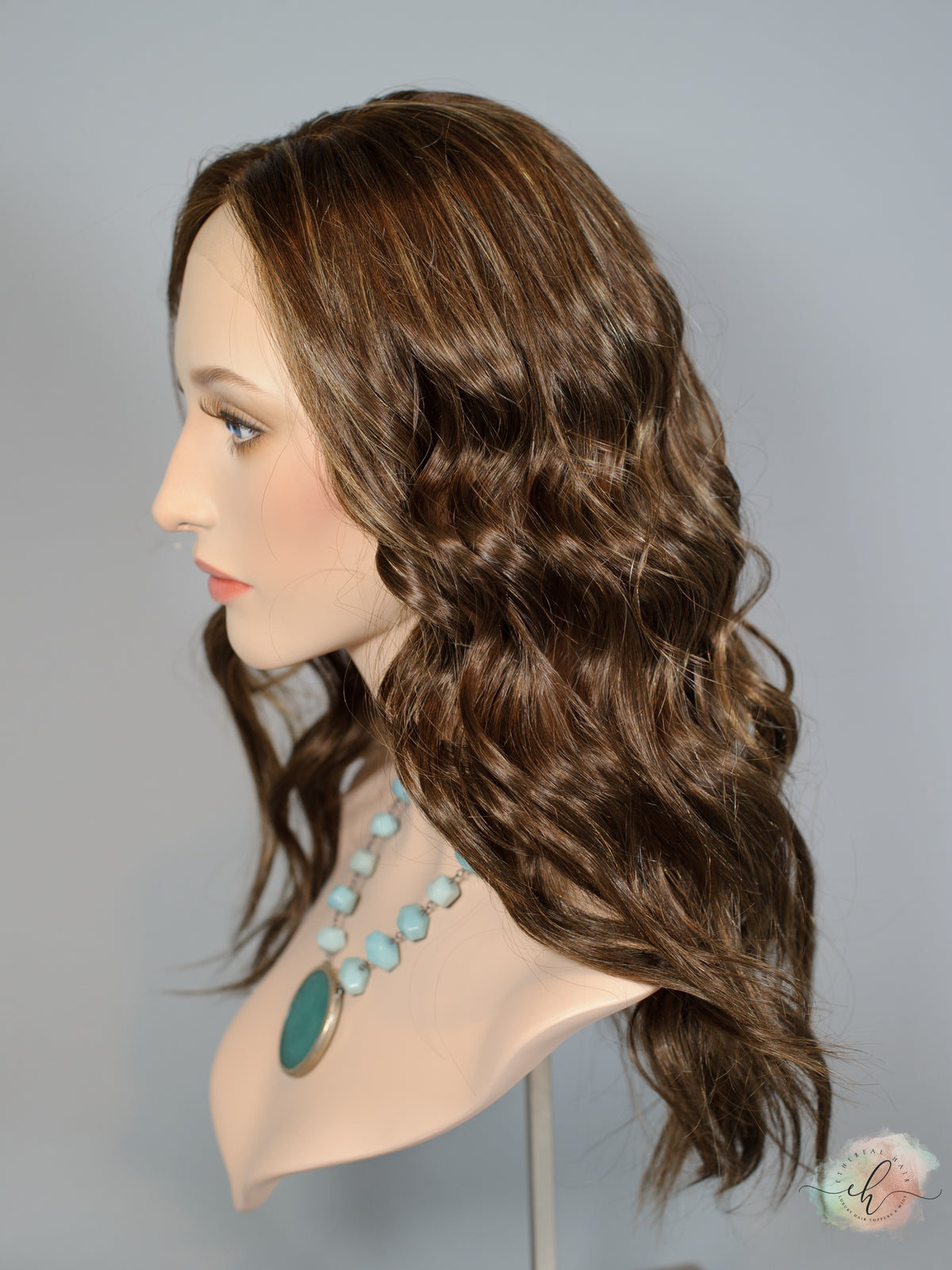 "WHAT IT TAKES" Exquisite Wig: Lace Top, Sz. S/M, 22"