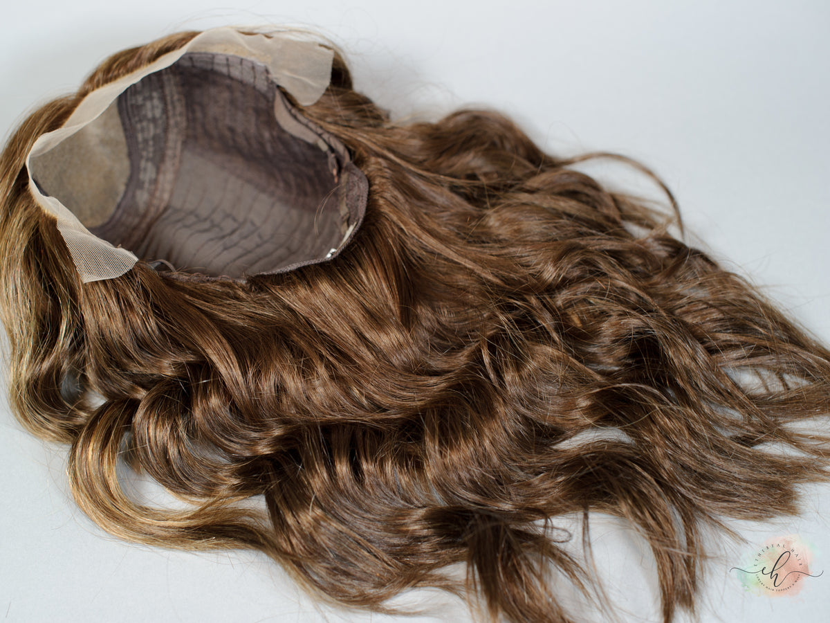 "WHAT IT TAKES" Exquisite Wig: Lace Top, Sz. S/M, 22"