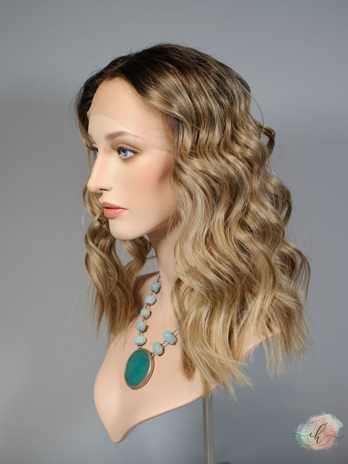 &quot;I CAN &amp; I WILL&quot; Exquisite Wig: Lace Top, Sz. M, 18.5&quot;