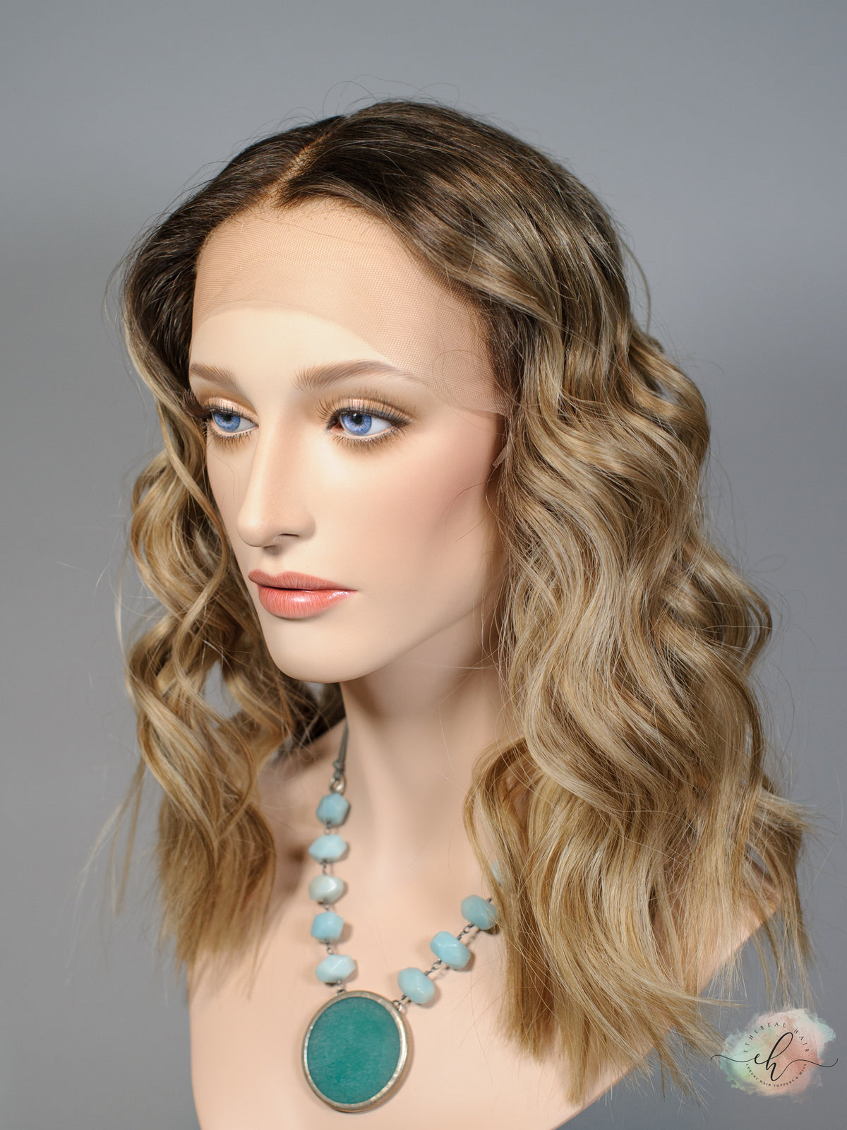 &quot;I CAN &amp; I WILL&quot; Exquisite Wig: Lace Top, Sz. M, 18.5&quot;