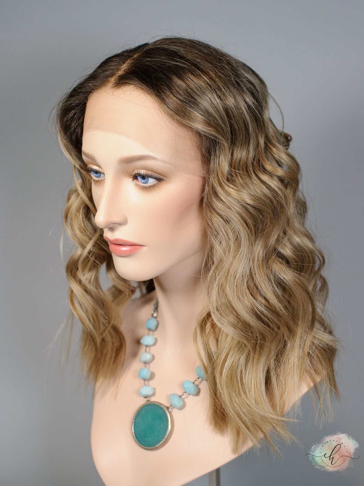 &quot;I CAN &amp; I WILL&quot; Exquisite Wig: Lace Top, Sz. M, 18.5&quot;