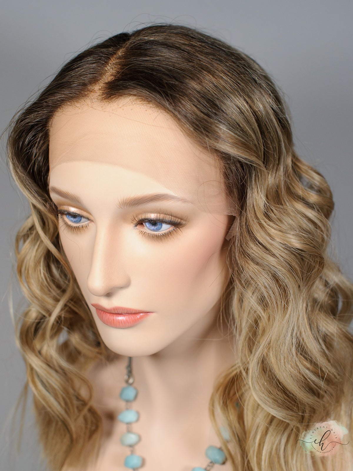 &quot;I CAN &amp; I WILL&quot; Exquisite Wig: Lace Top, Sz. M, 18.5&quot;