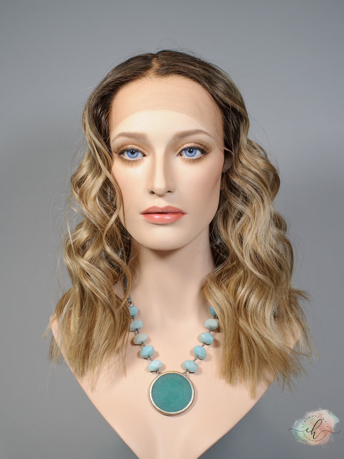 &quot;I CAN &amp; I WILL&quot; Exquisite Wig: Lace Top, Sz. M, 18.5&quot;