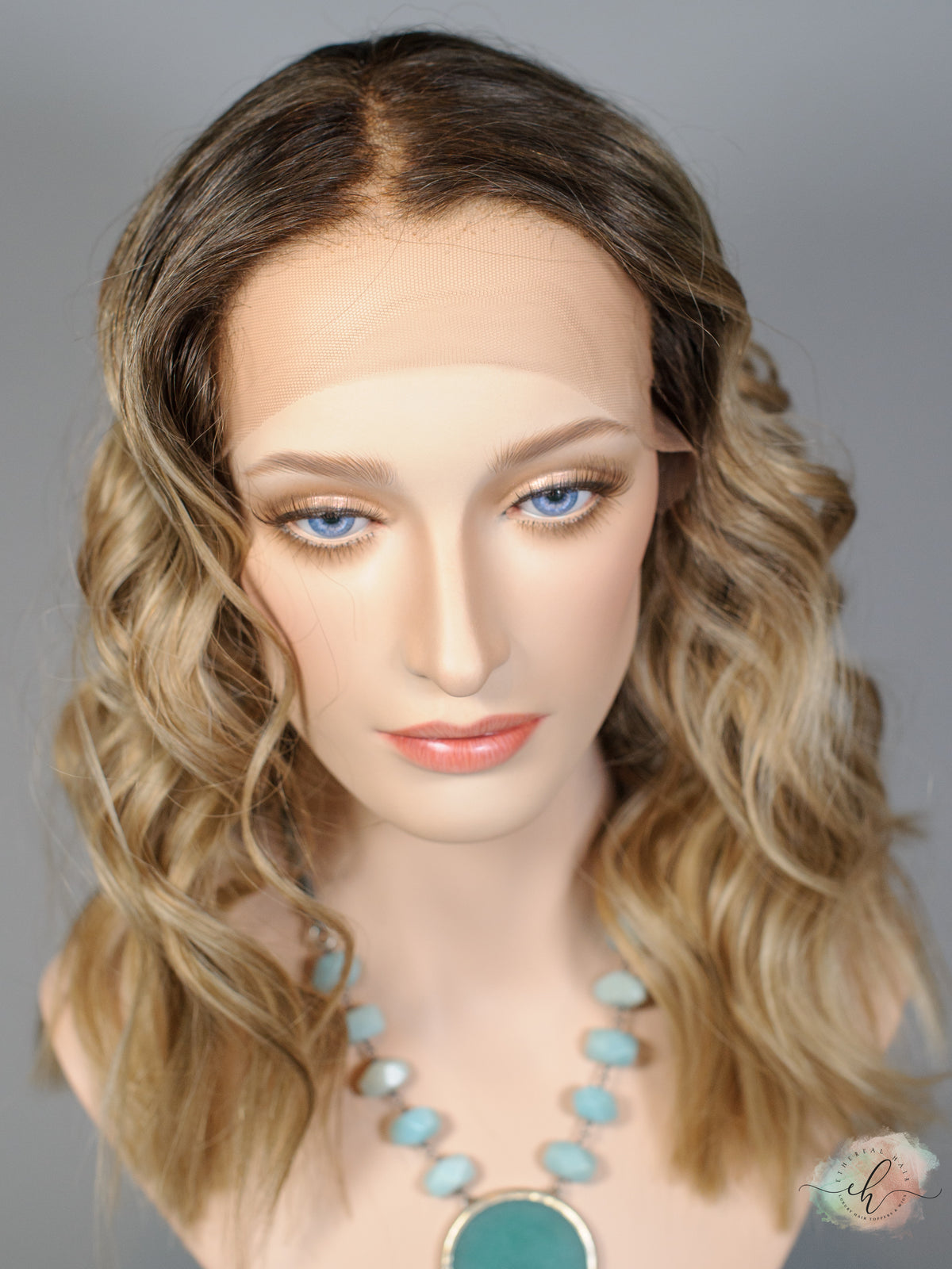 &quot;I CAN &amp; I WILL&quot; Exquisite Wig: Lace Top, Sz. M, 18.5&quot;