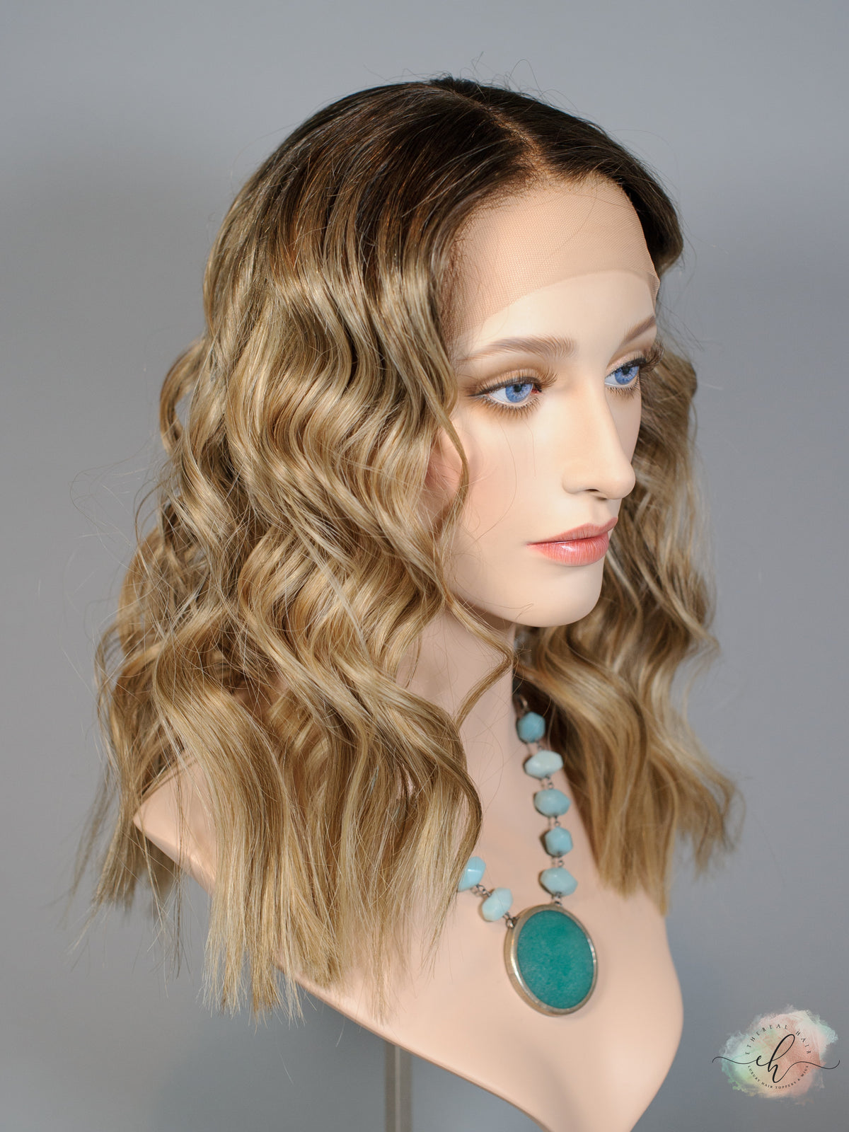 &quot;I CAN &amp; I WILL&quot; Exquisite Wig: Lace Top, Sz. M, 18.5&quot;