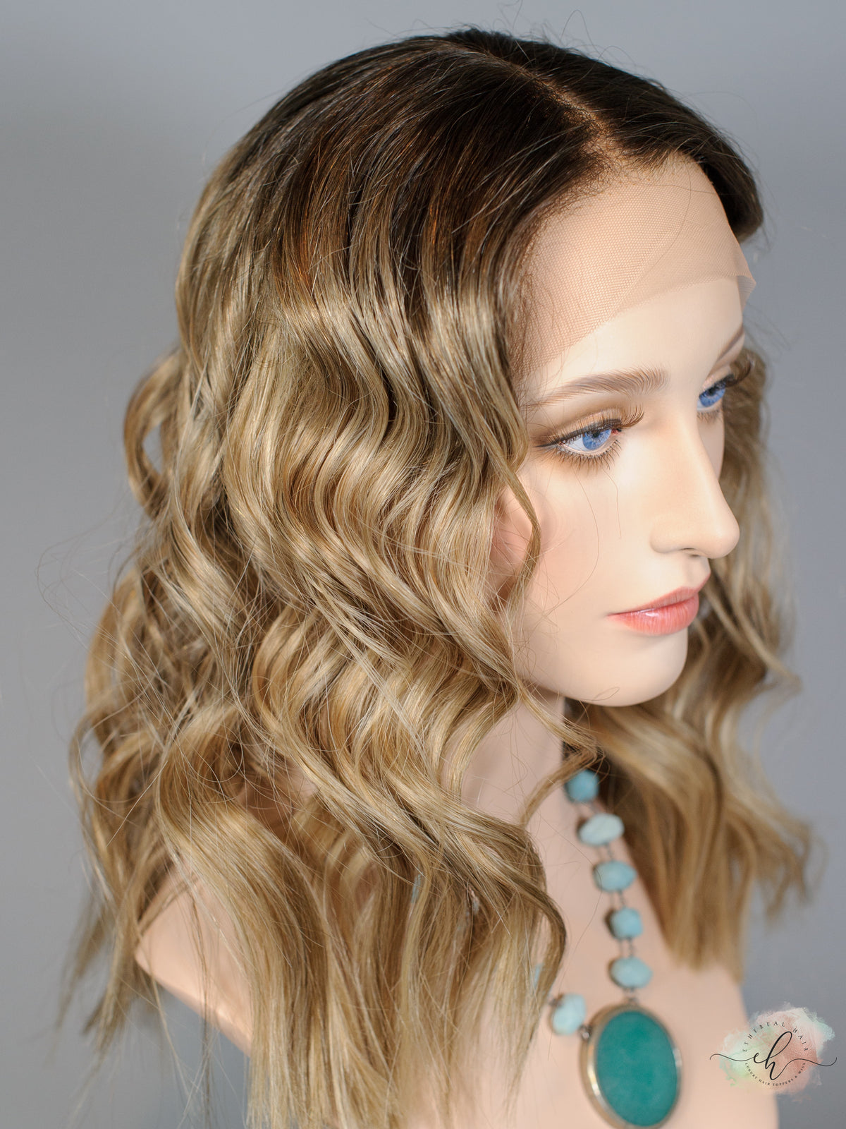 &quot;I CAN &amp; I WILL&quot; Exquisite Wig: Lace Top, Sz. M, 18.5&quot;