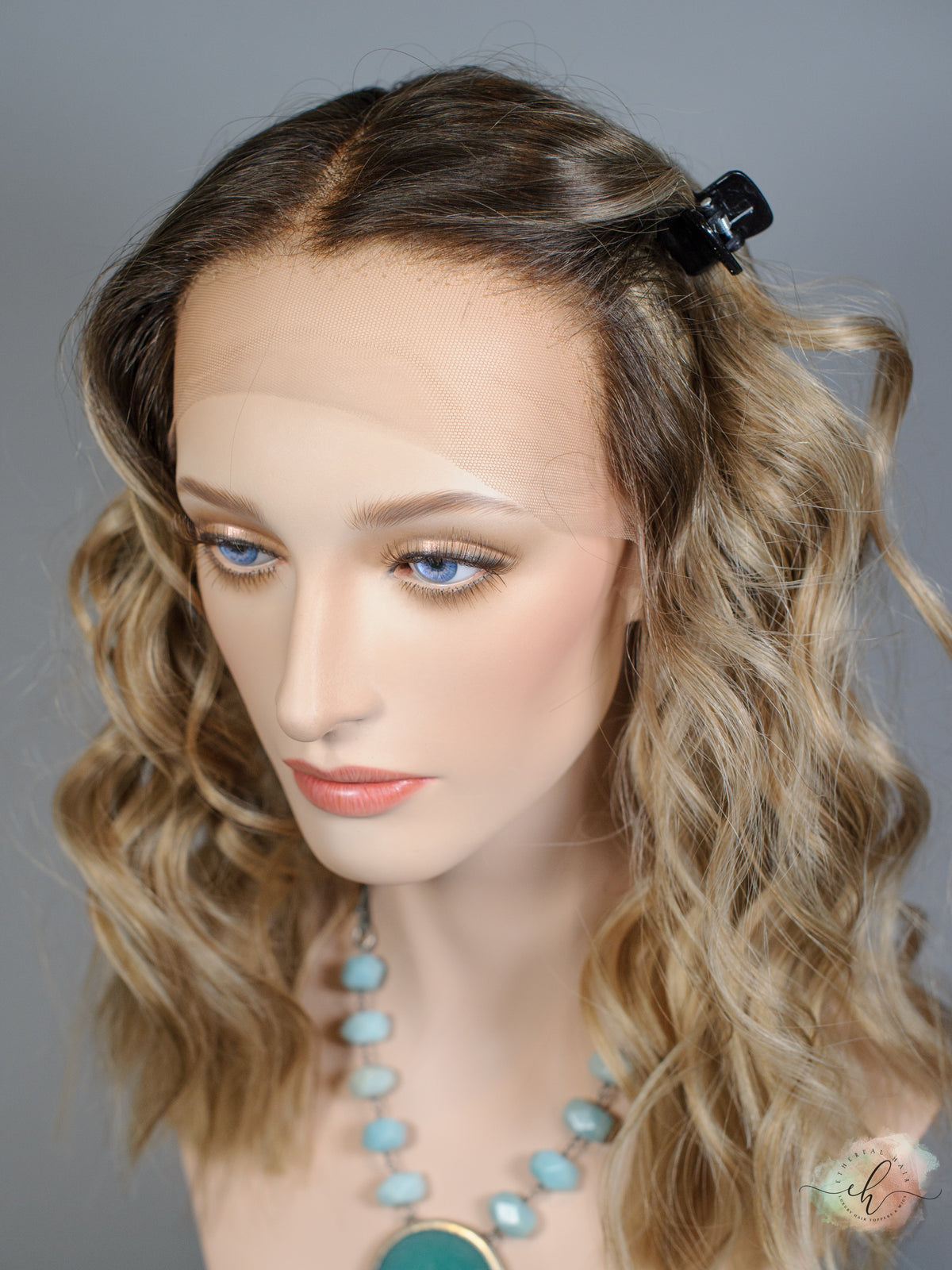 &quot;I CAN &amp; I WILL&quot; Exquisite Wig: Lace Top, Sz. M, 18.5&quot;