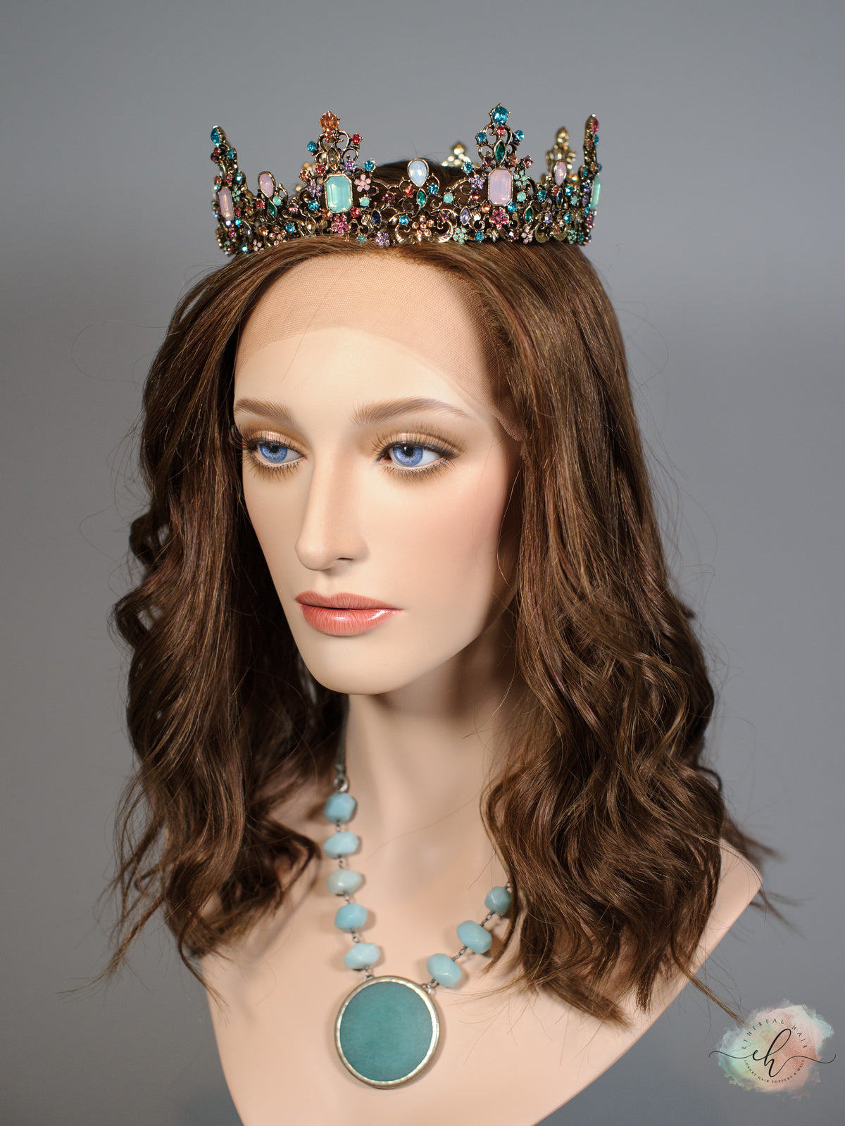 "YOU'RE ON FIRE" Exquisite Wig: Lace Top, Sz. S/M, 18"