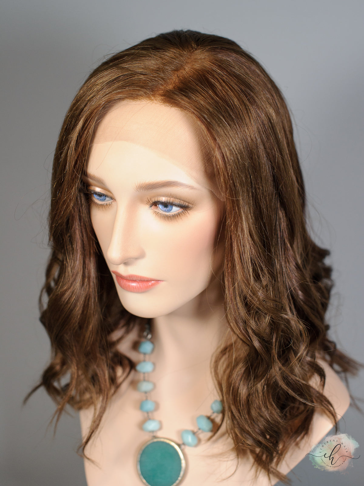 "YOU'RE ON FIRE" Exquisite Wig: Lace Top, Sz. S/M, 18"