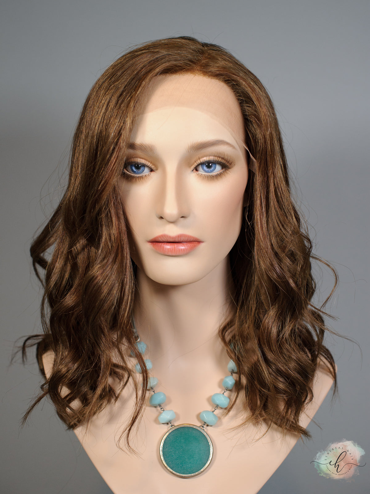 "YOU'RE ON FIRE" Exquisite Wig: Lace Top, Sz. S/M, 18"