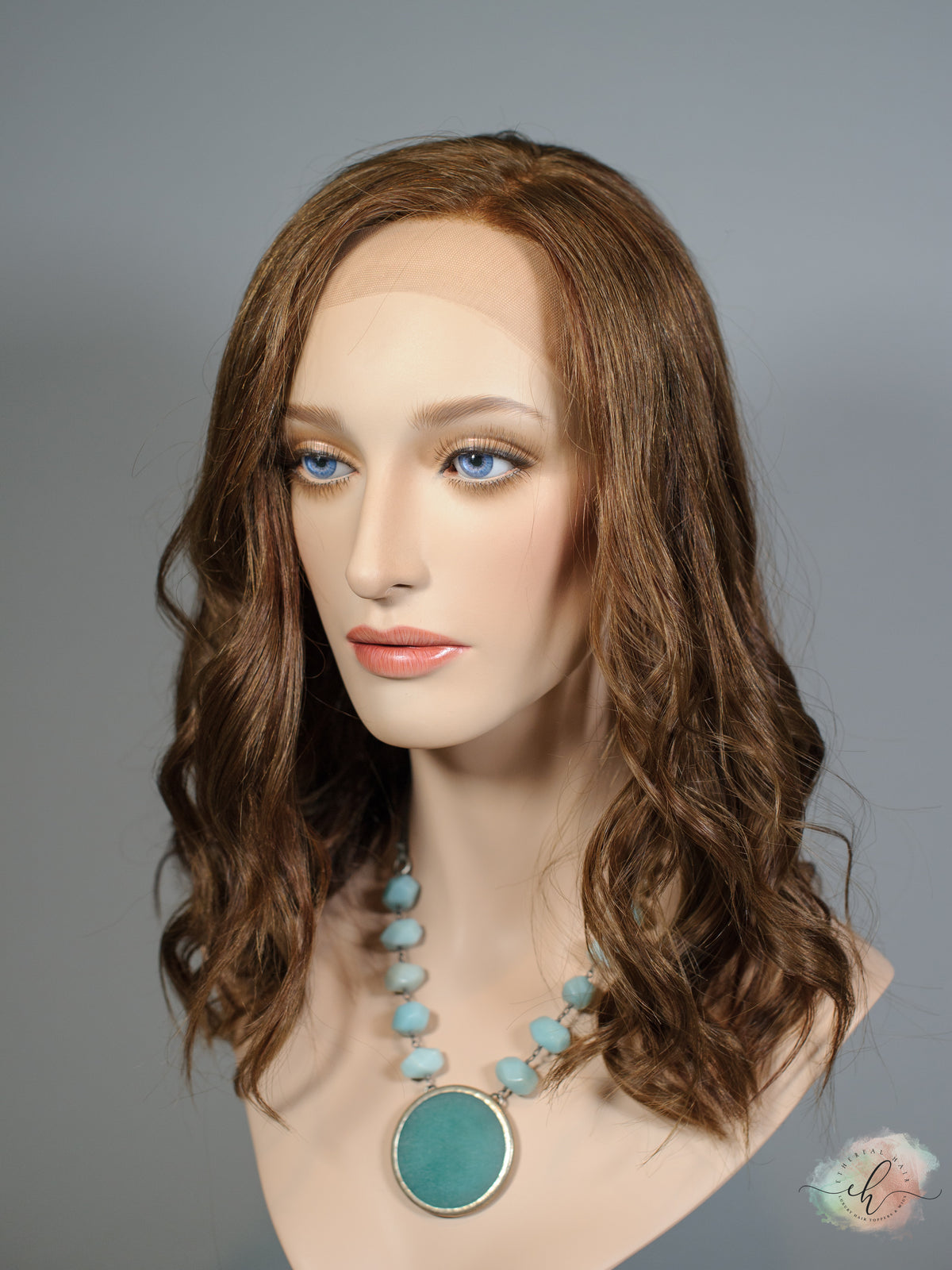 "YOU'RE ON FIRE" Exquisite Wig: Lace Top, Sz. S/M, 18"