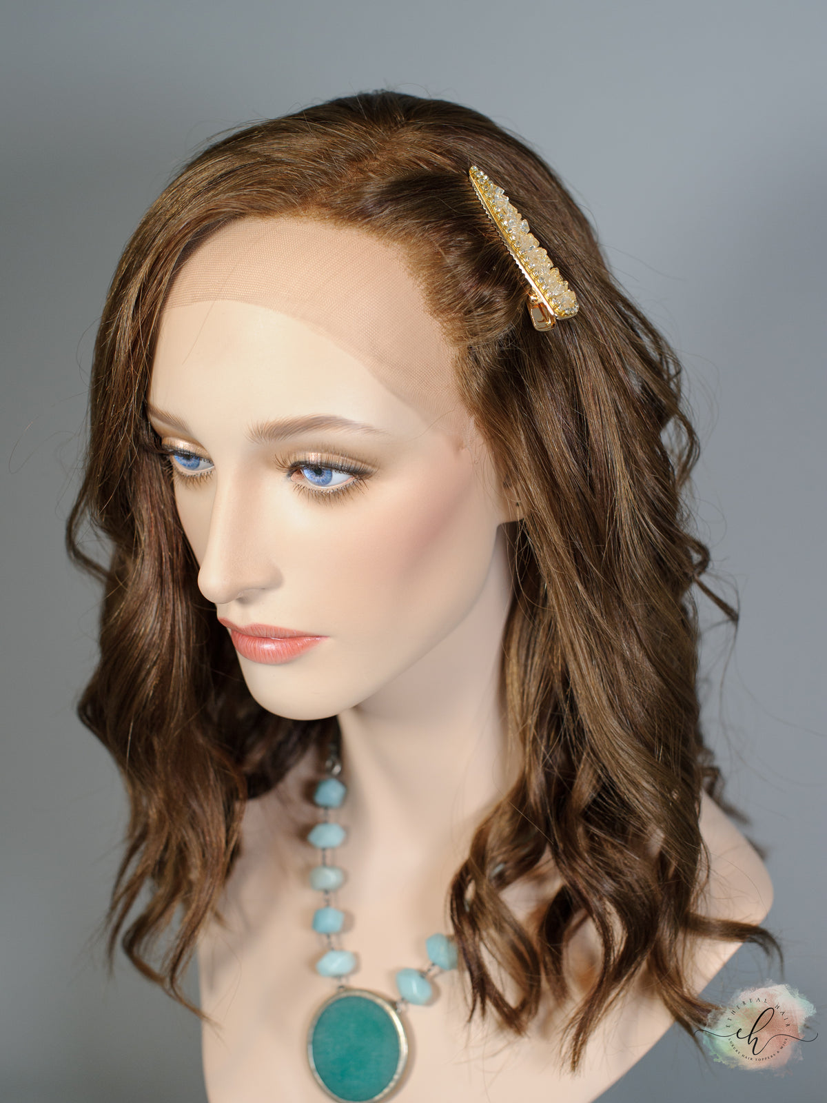 "YOU'RE ON FIRE" Exquisite Wig: Lace Top, Sz. S/M, 18"