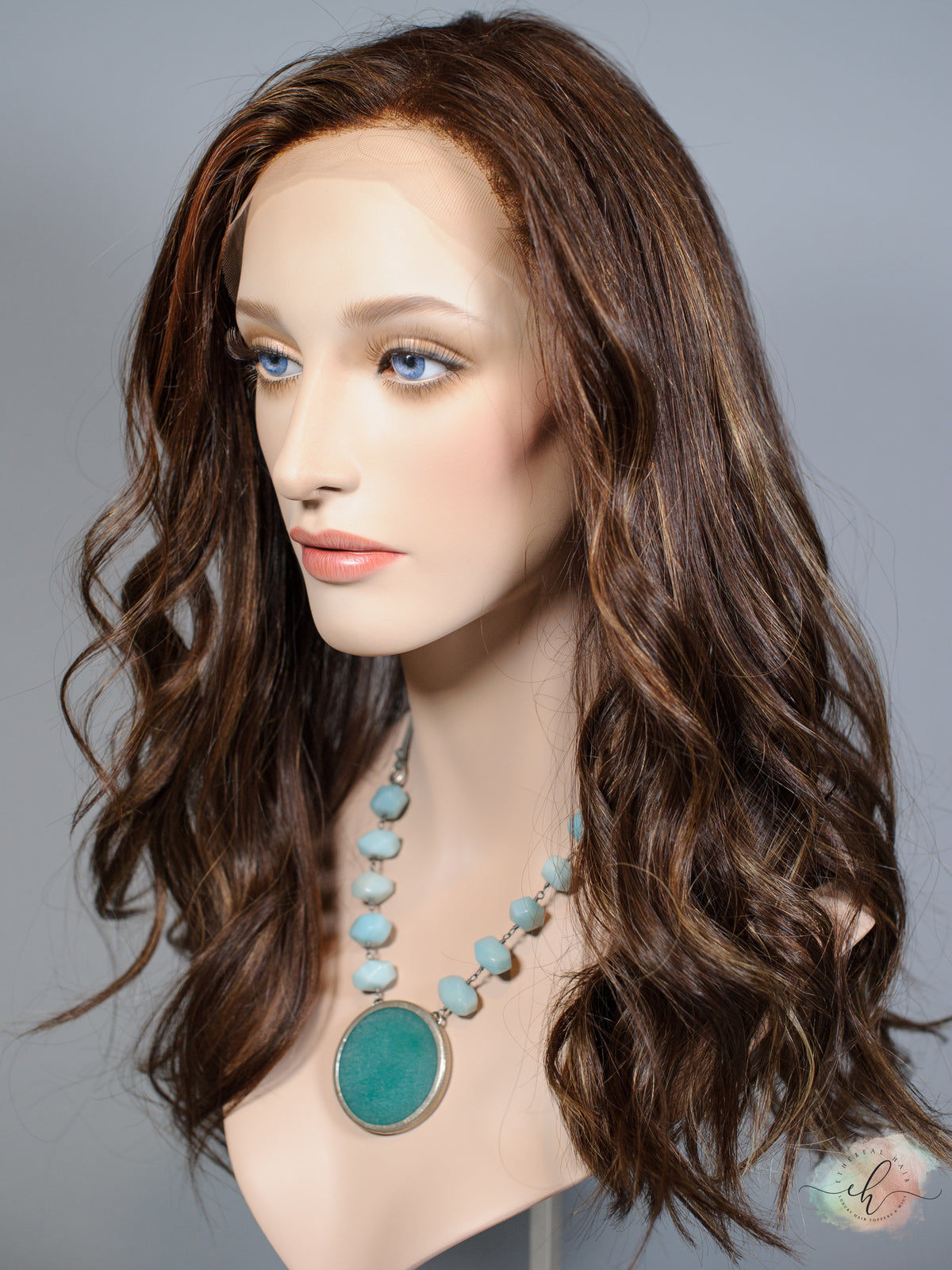 "SPITFIRE" Exquisite Wig: Lace Top, Sz. M/L, 19"