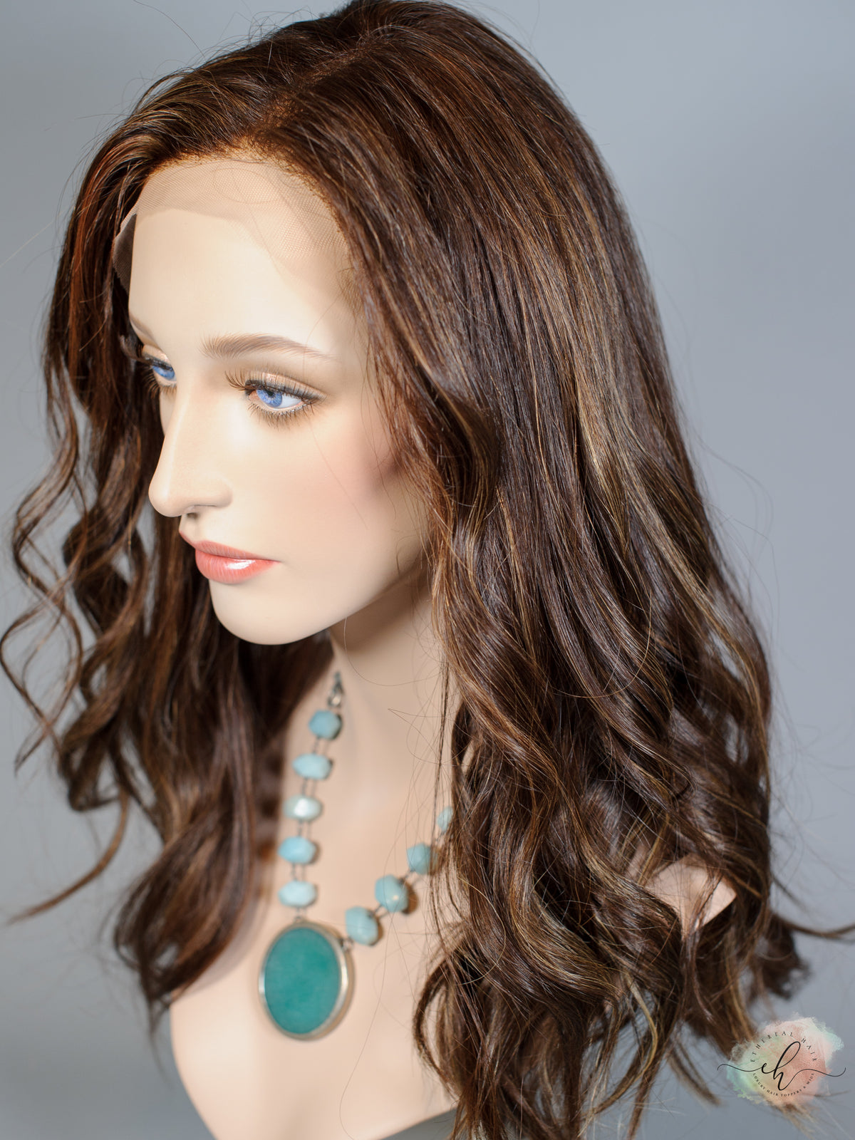 "SPITFIRE" Exquisite Wig: Lace Top, Sz. M/L, 19"