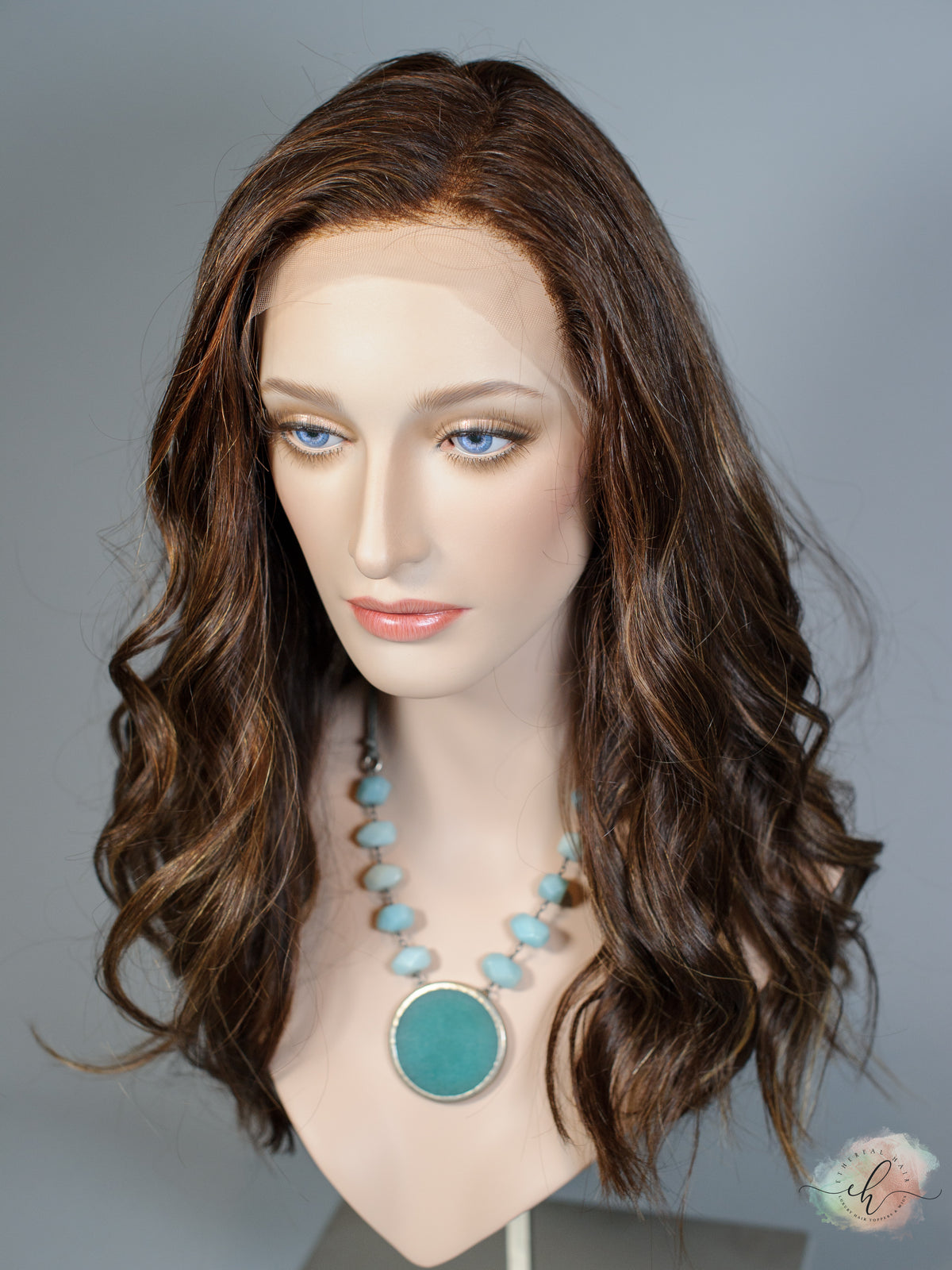 "SPITFIRE" Exquisite Wig: Lace Top, Sz. M/L, 19"