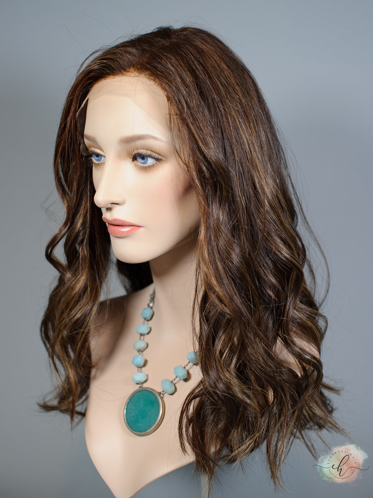 "SPITFIRE" Exquisite Wig: Lace Top, Sz. M/L, 19"
