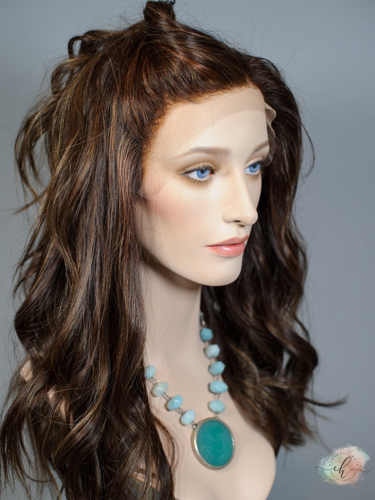"SPITFIRE" Exquisite Wig: Lace Top, Sz. M/L, 19"