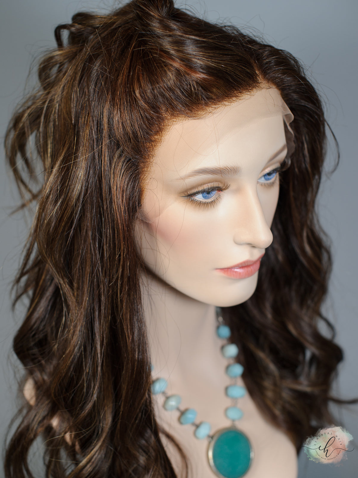 "SPITFIRE" Exquisite Wig: Lace Top, Sz. M/L, 19"