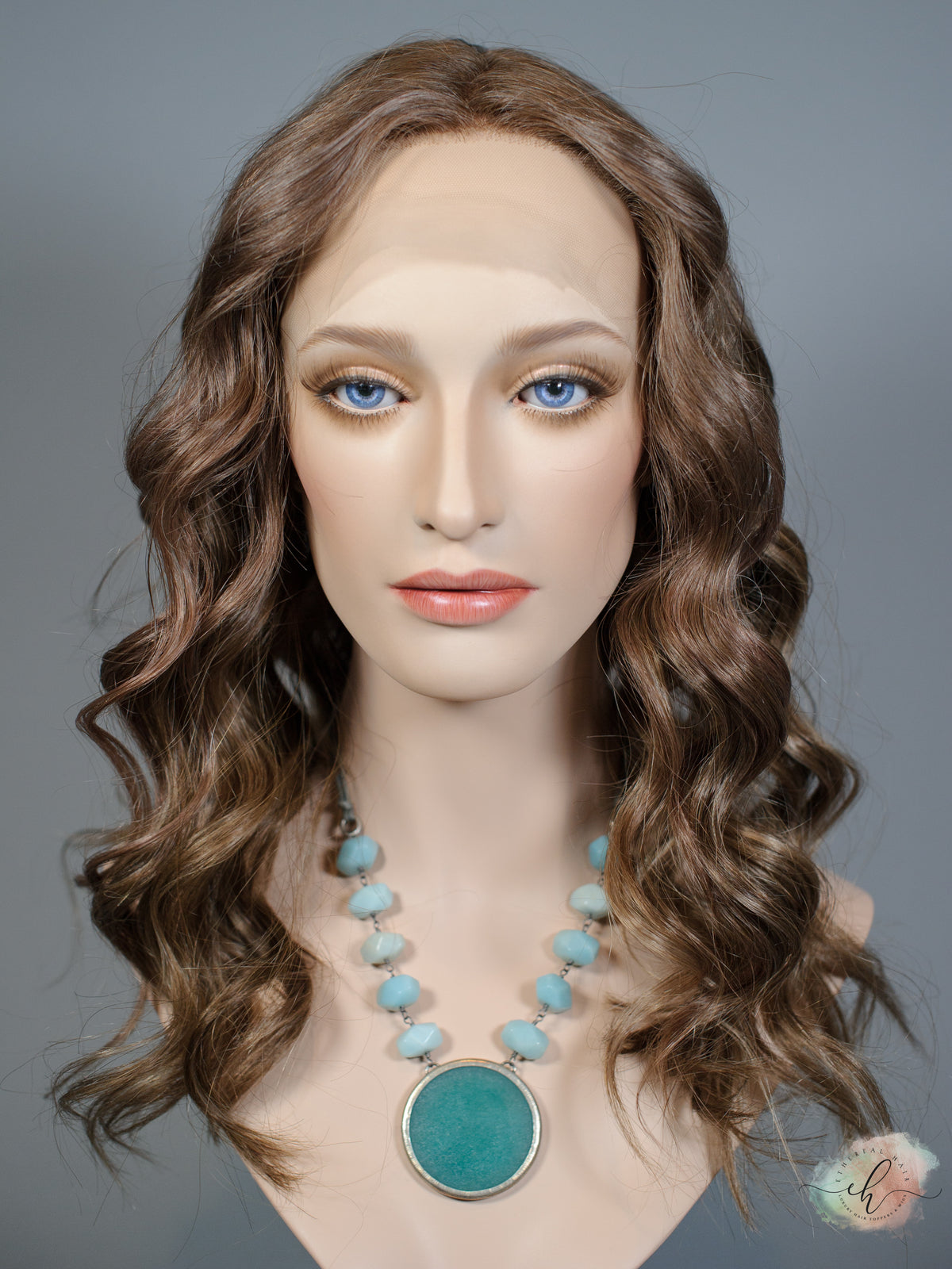 &quot;HELPLESSLY HOPING&quot; Exquisite Wig: Lace Top, Sz. M, 22&quot;