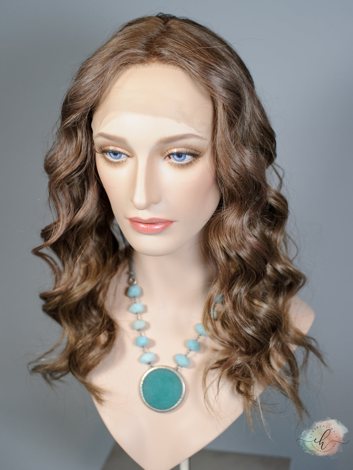 &quot;HELPLESSLY HOPING&quot; Exquisite Wig: Lace Top, Sz. M, 22&quot;
