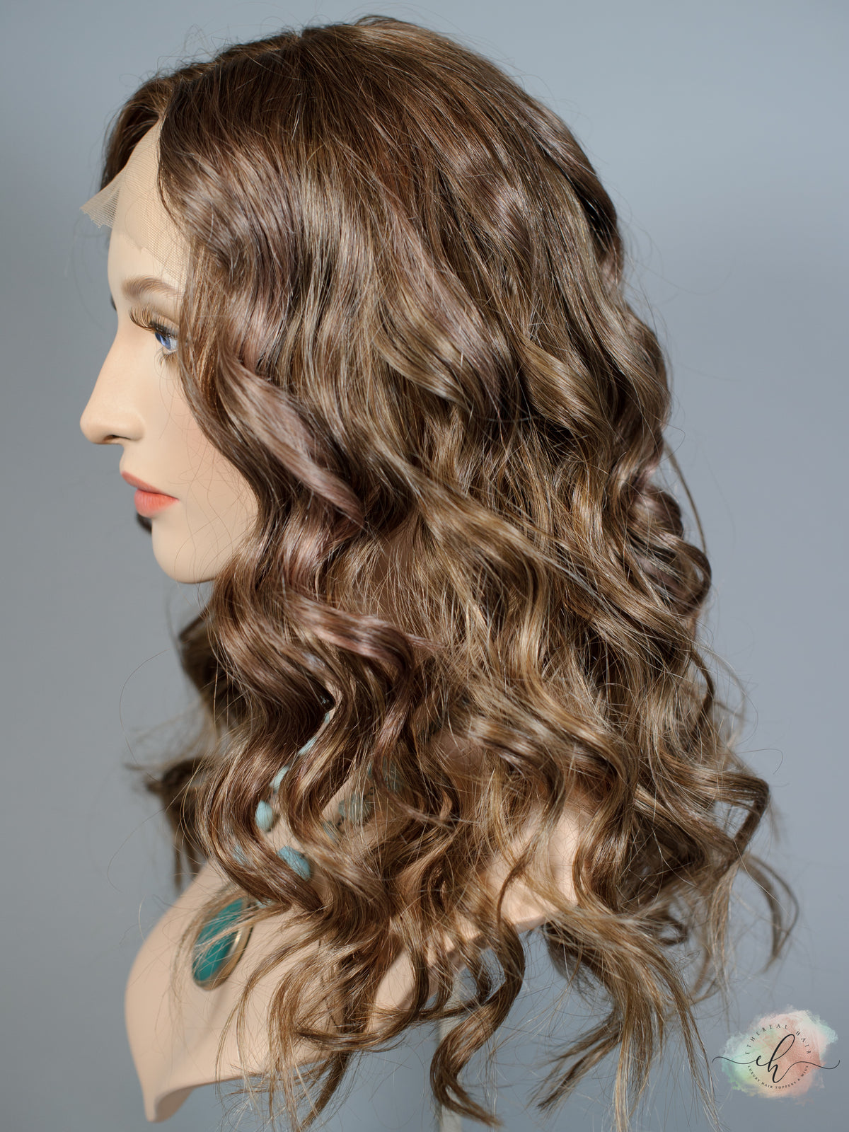 &quot;HELPLESSLY HOPING&quot; Exquisite Wig: Lace Top, Sz. M, 22&quot;