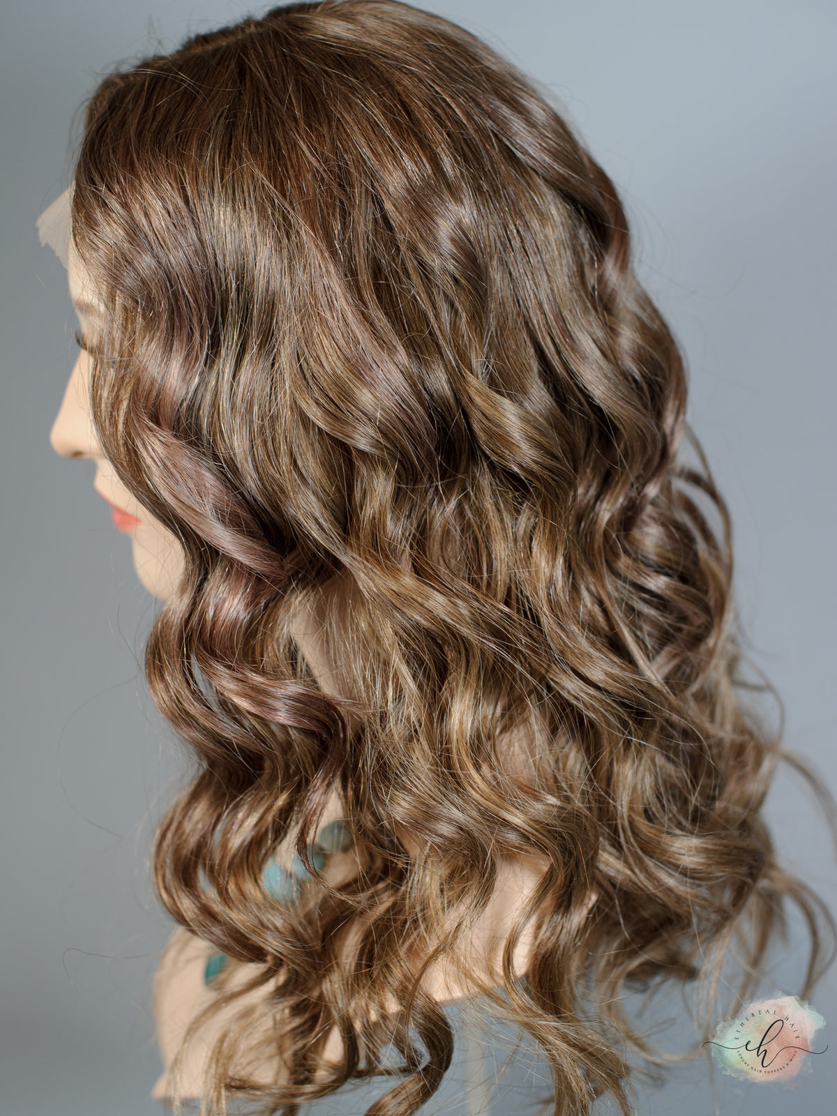 &quot;HELPLESSLY HOPING&quot; Exquisite Wig: Lace Top, Sz. M, 22&quot;