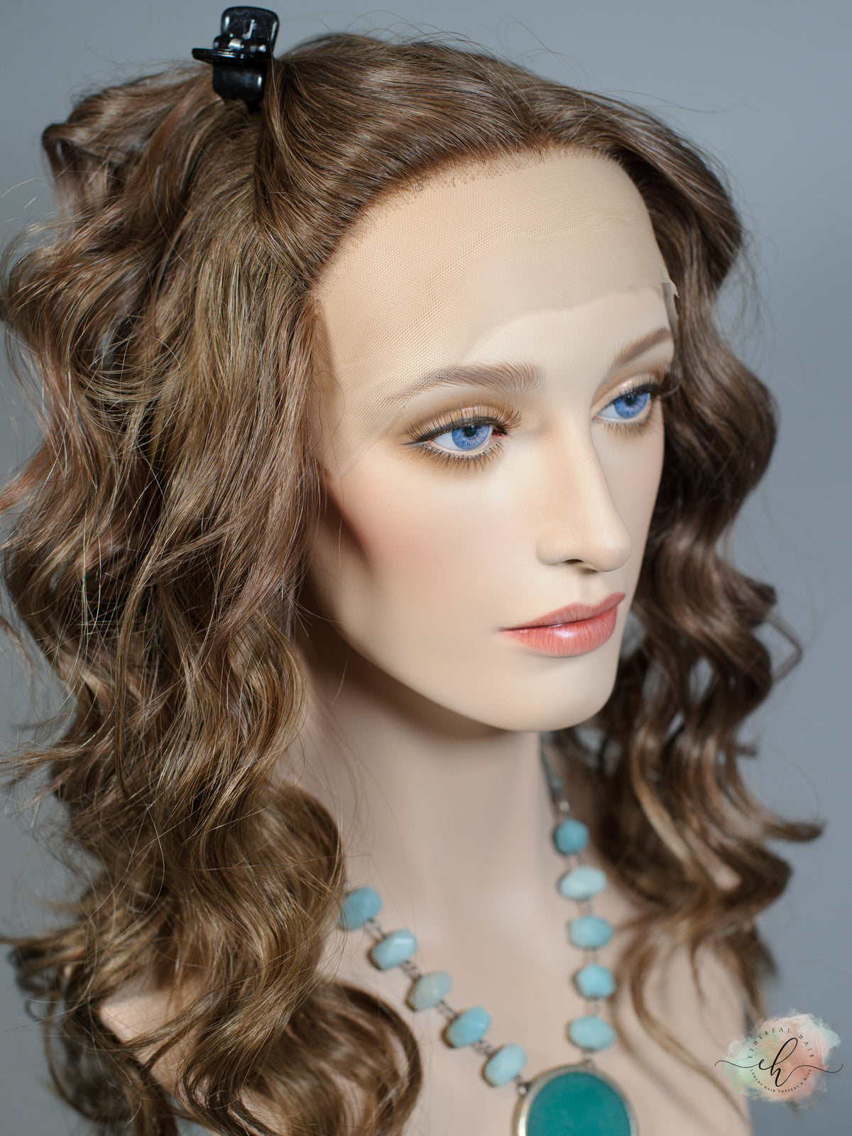 &quot;HELPLESSLY HOPING&quot; Exquisite Wig: Lace Top, Sz. M, 22&quot;