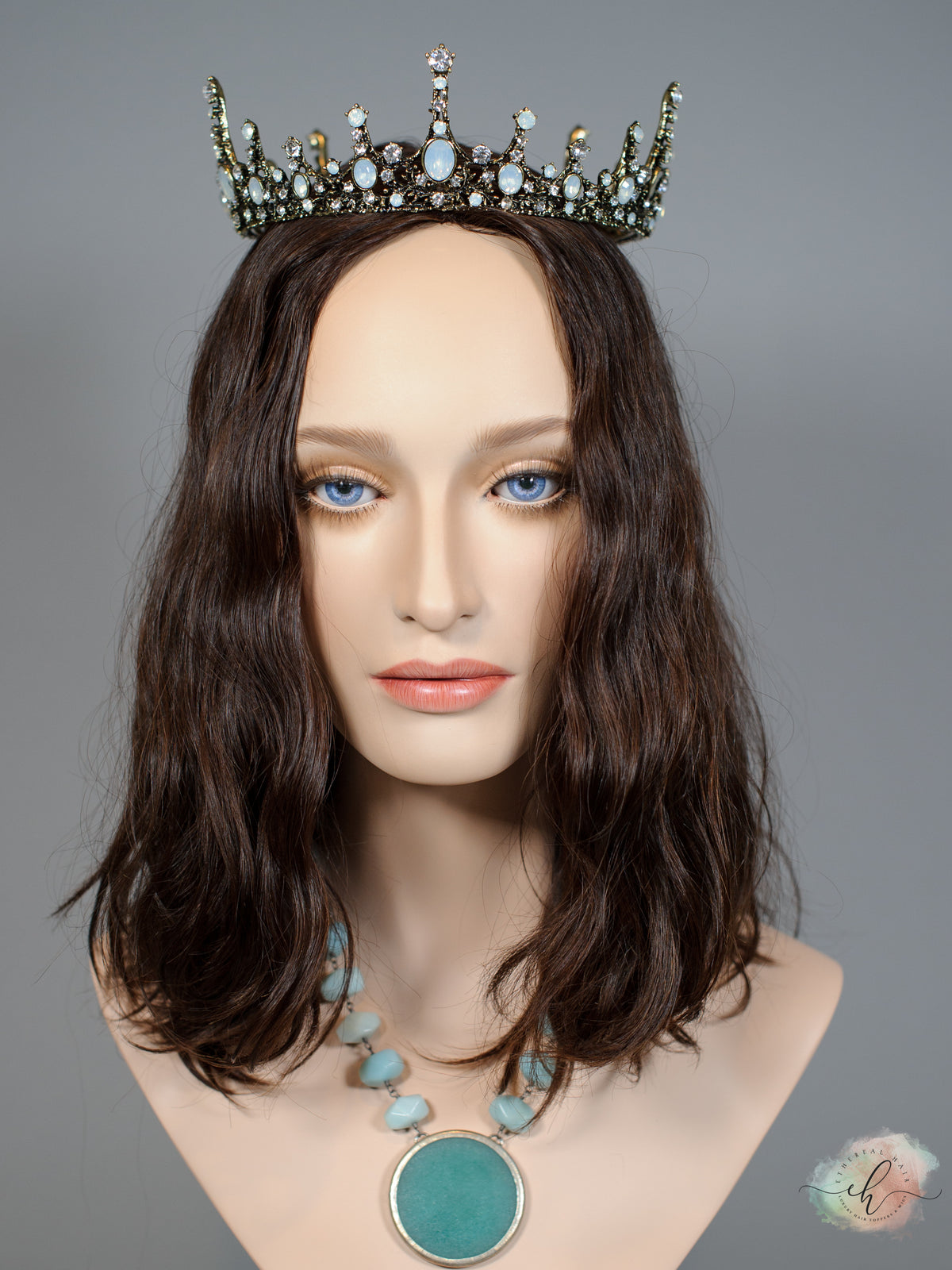 &quot;LUNA&quot; Premium Topper: Silk Top, 8x8, 14-16&quot;, Loose Wave