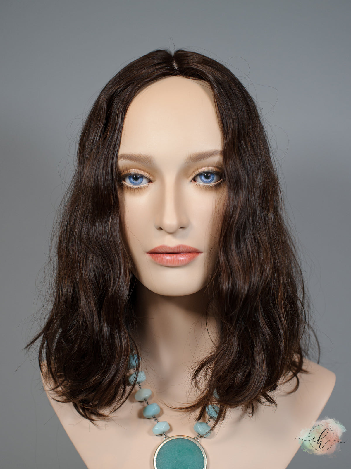 &quot;LUNA&quot; Premium Topper: Silk Top, 8x8, 14-16&quot;, Loose Wave