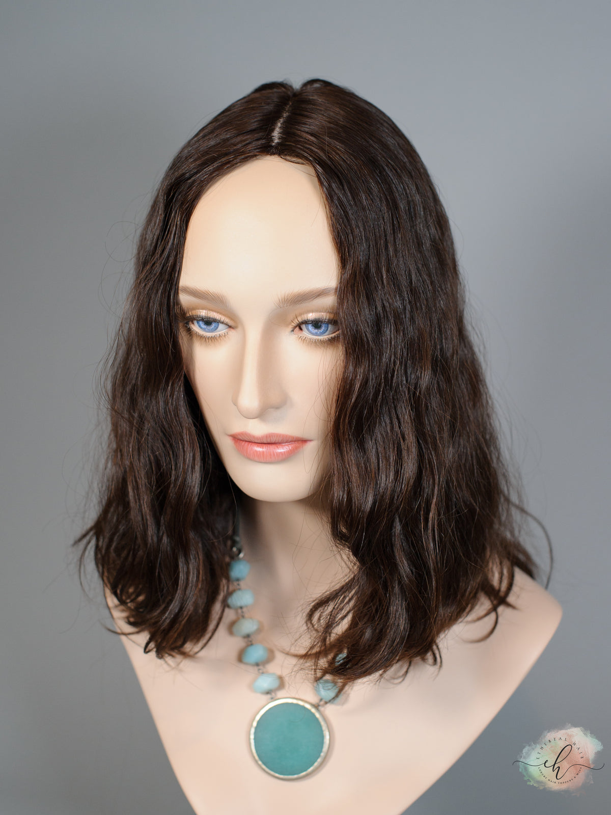 &quot;LUNA&quot; Premium Topper: Silk Top, 8x8, 14-16&quot;, Loose Wave