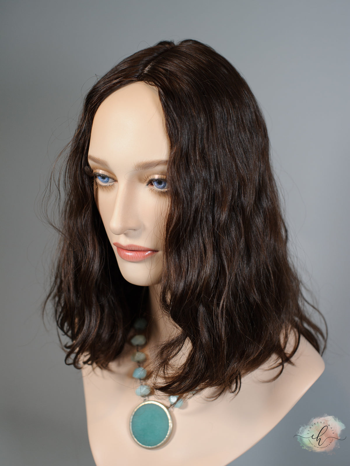 &quot;LUNA&quot; Premium Topper: Silk Top, 8x8, 14-16&quot;, Loose Wave