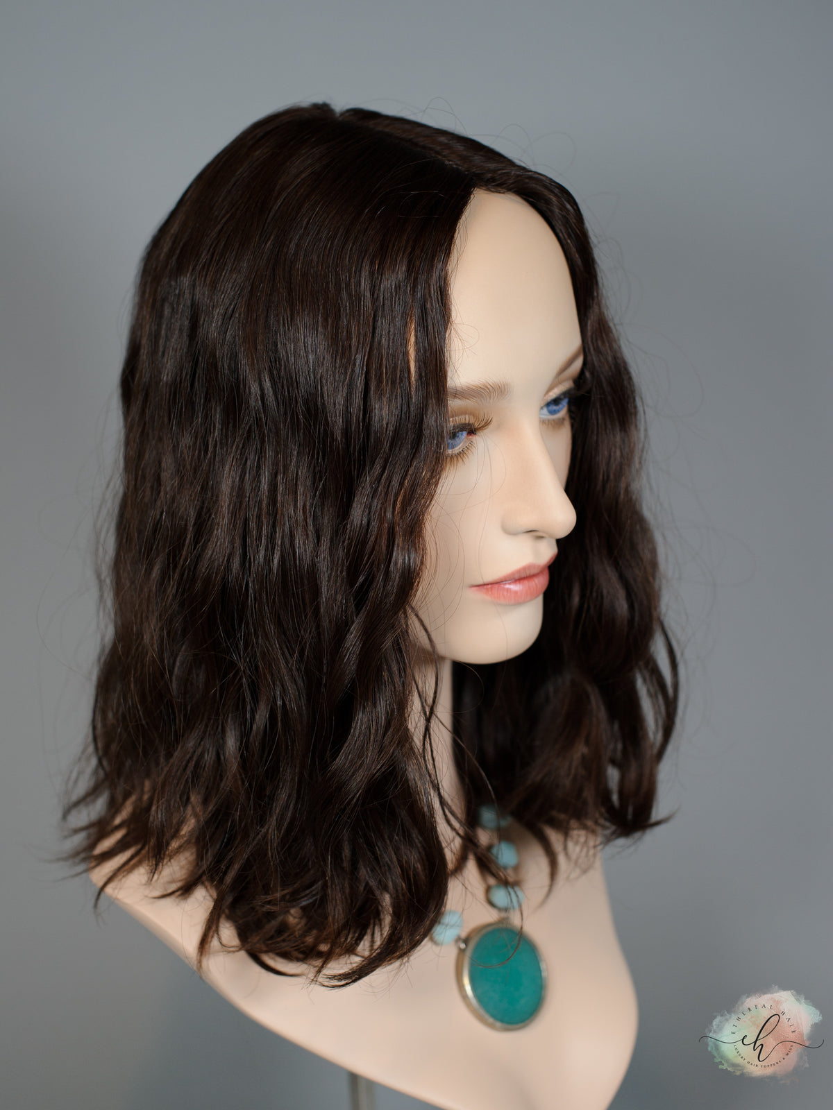 &quot;LUNA&quot; Premium Topper: Silk Top, 8x8, 14-16&quot;, Loose Wave