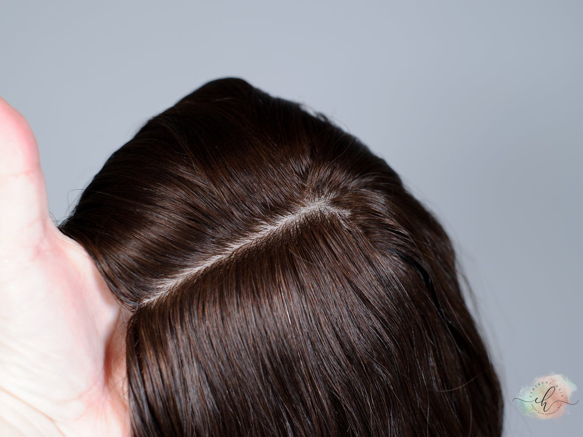 &quot;LUNA&quot; Premium Topper: Silk Top, 8x8, 14-16&quot;, Loose Wave