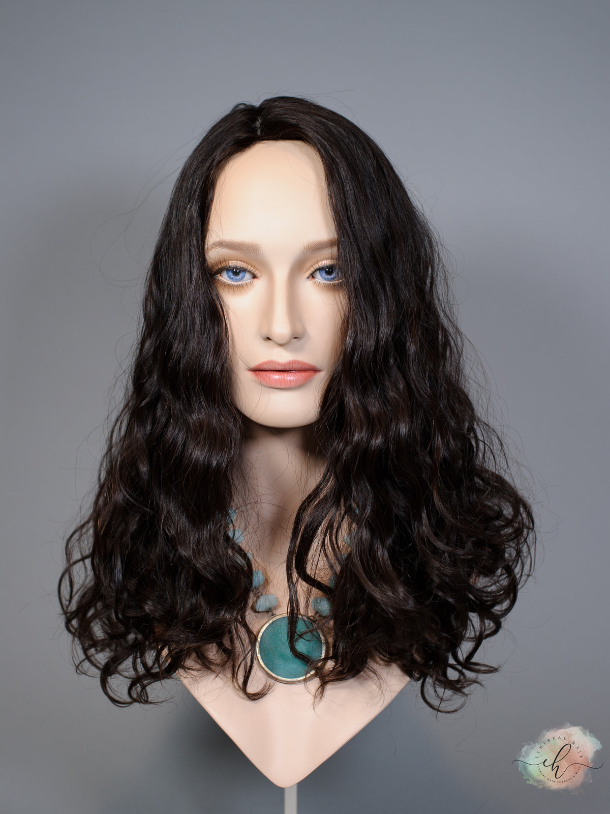 &quot;LARK&quot; Premium Topper: Silk Top, 9x9, 18-20&quot;, Curly