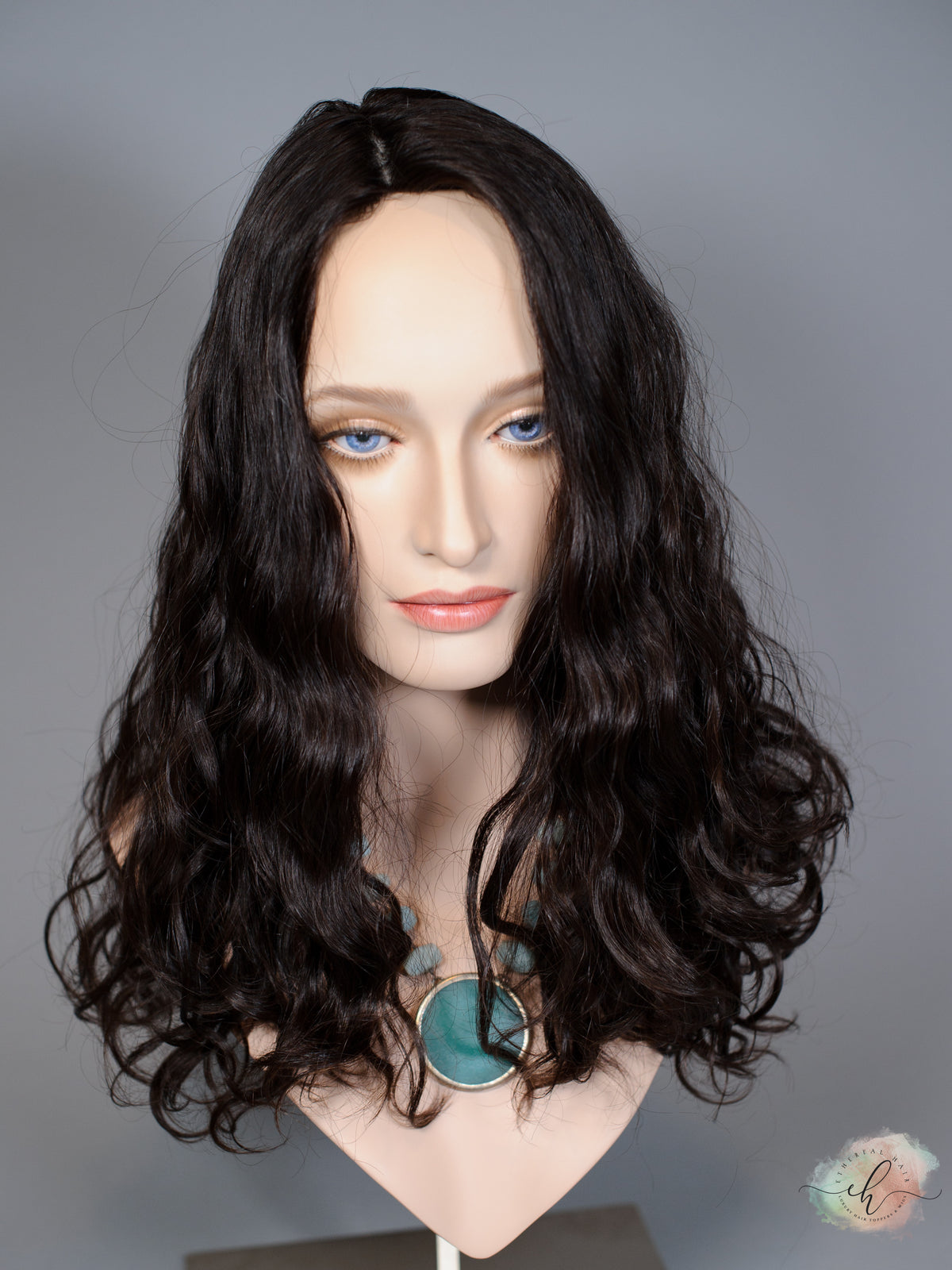 &quot;LARK&quot; Premium Topper: Silk Top, 9x9, 18-20&quot;, Curly