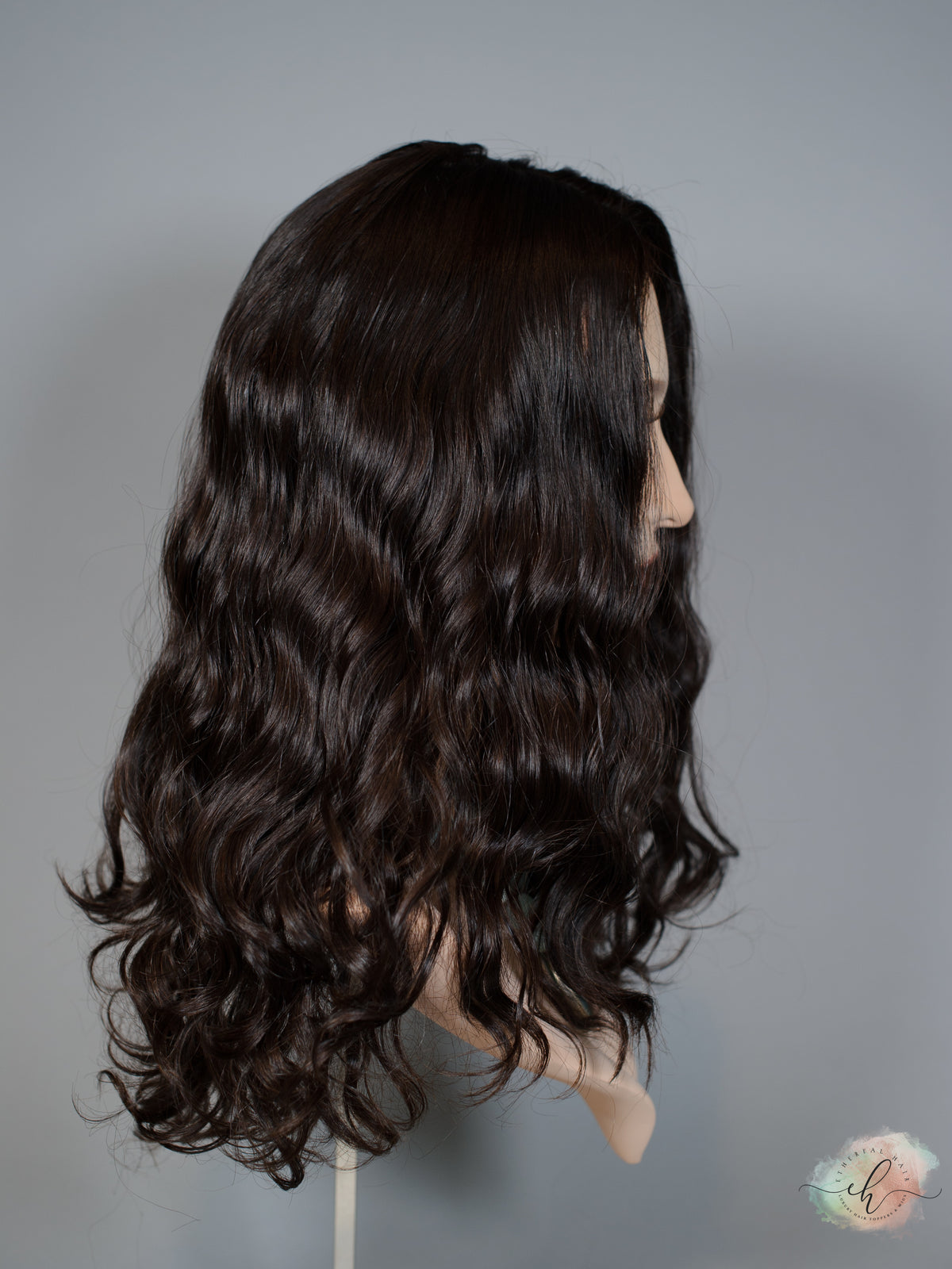 &quot;LARK&quot; Premium Topper: Silk Top, 9x9, 18-20&quot;, Curly