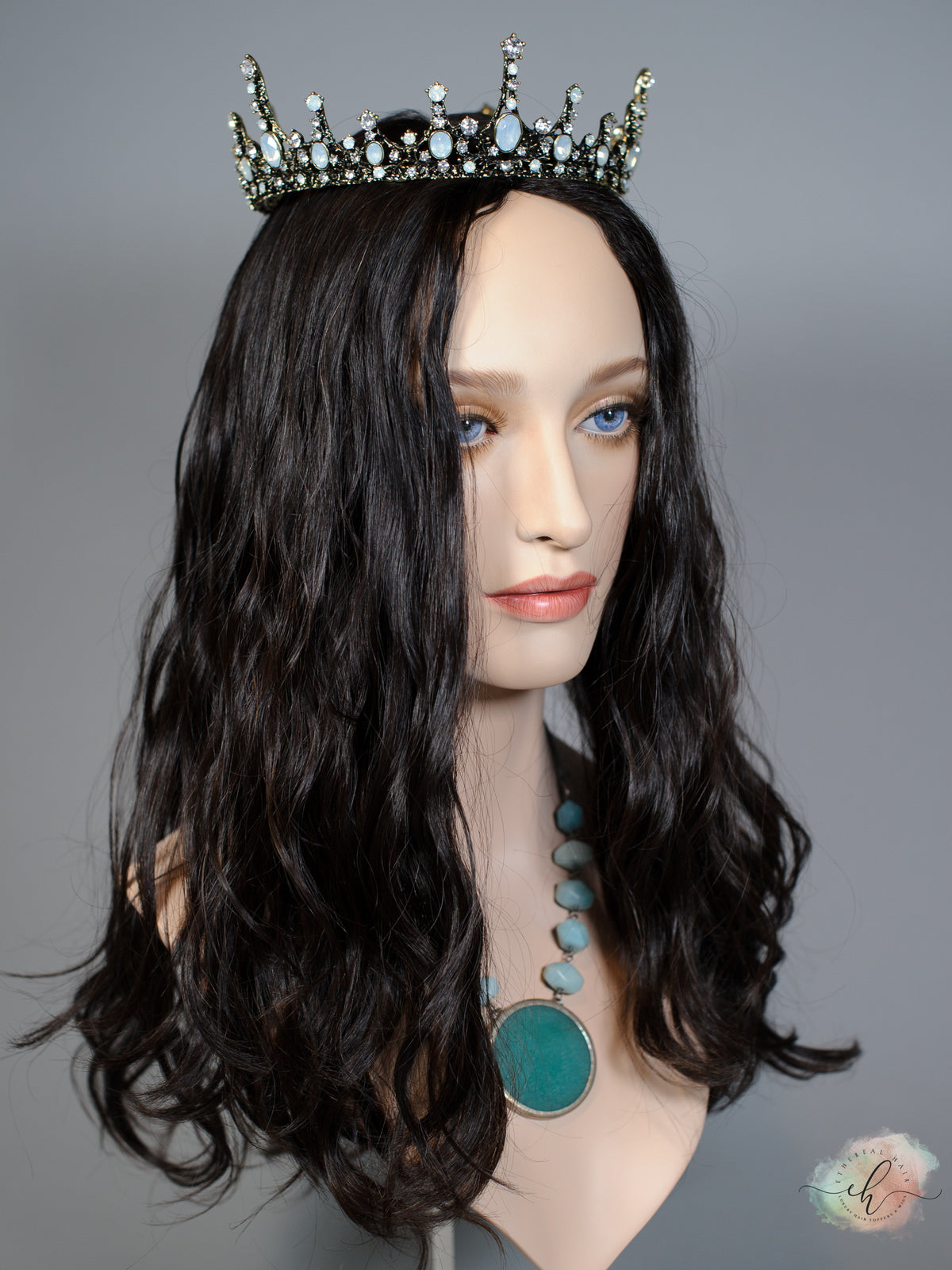 "RHIANNON" Premium Topper: Silk Top, 9x9, 18-21", Wavy