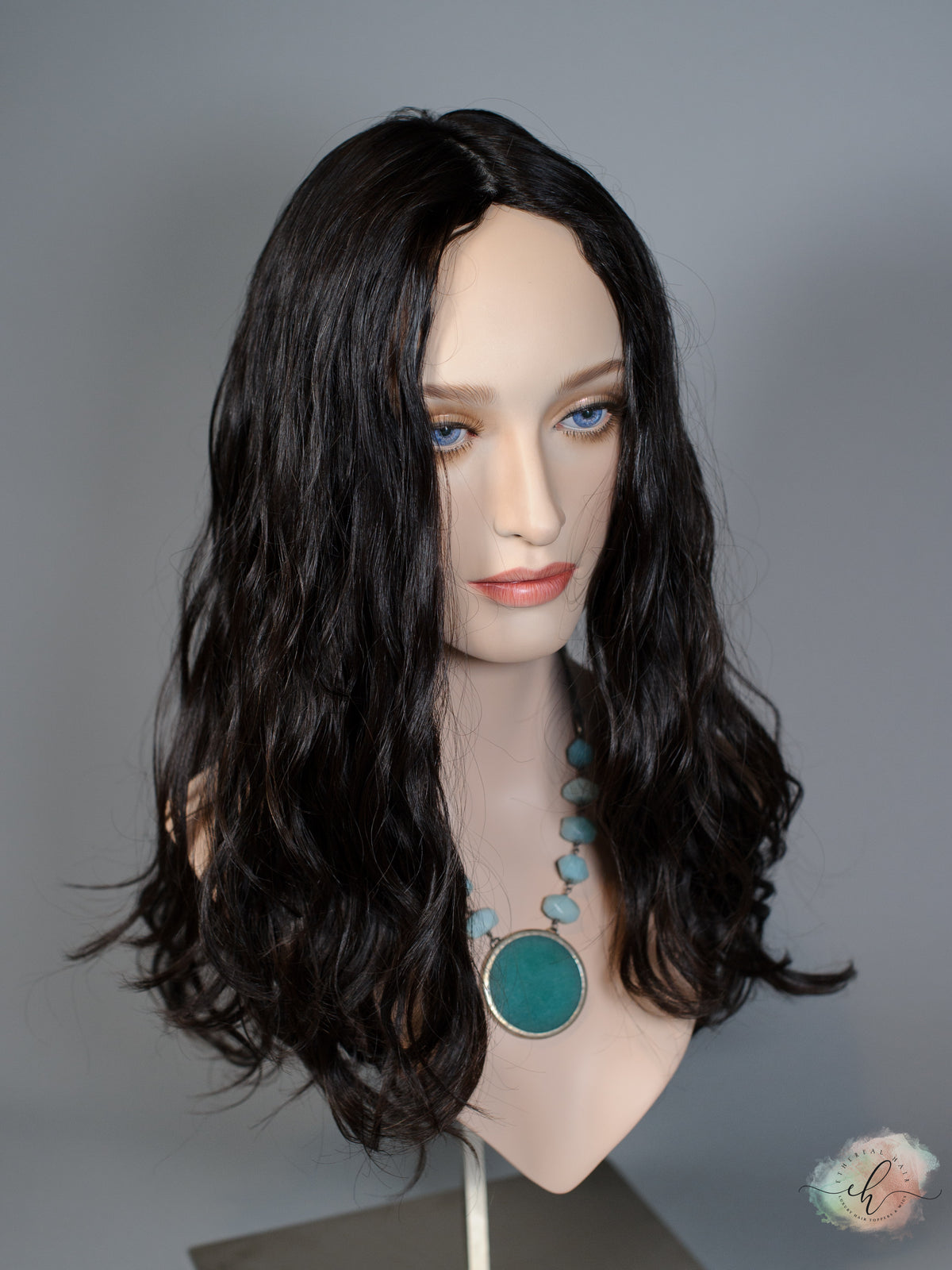"RHIANNON" Premium Topper: Silk Top, 9x9, 18-21", Wavy