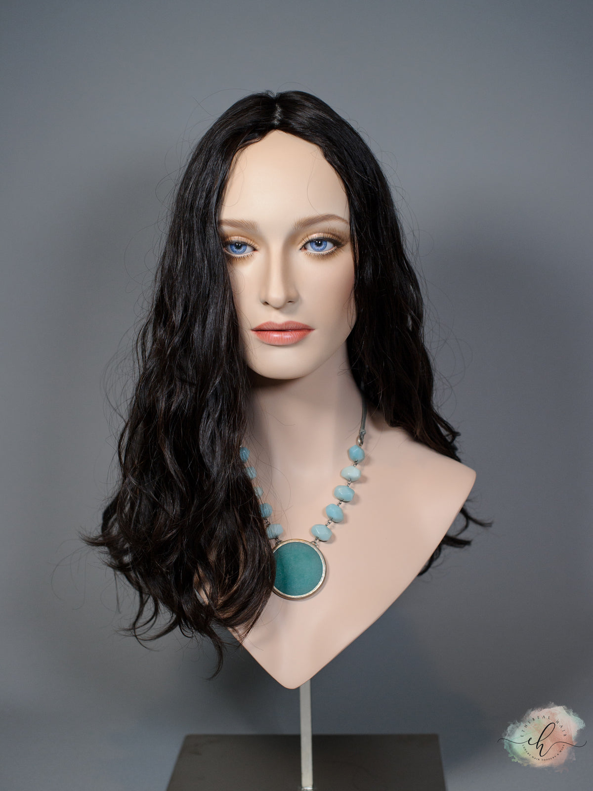 "RHIANNON" Premium Topper: Silk Top, 9x9, 18-21", Wavy