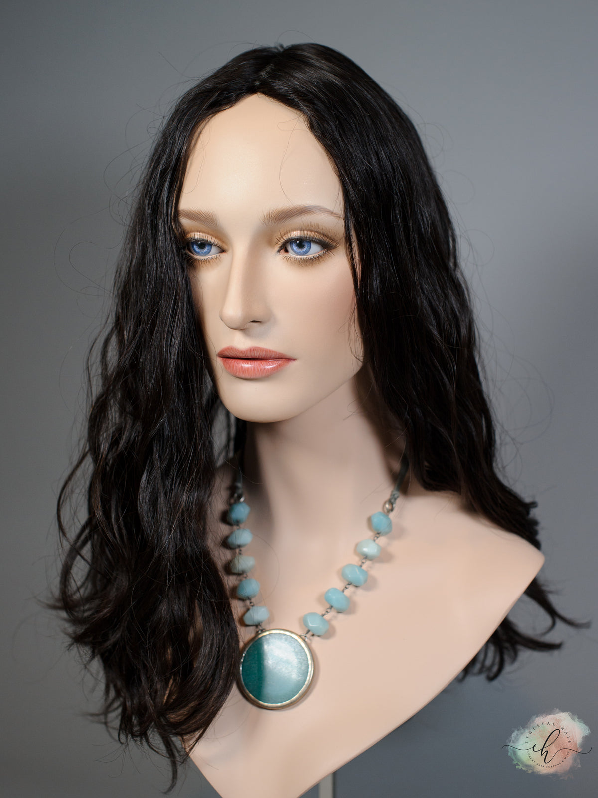 "RHIANNON" Premium Topper: Silk Top, 9x9, 18-21", Wavy