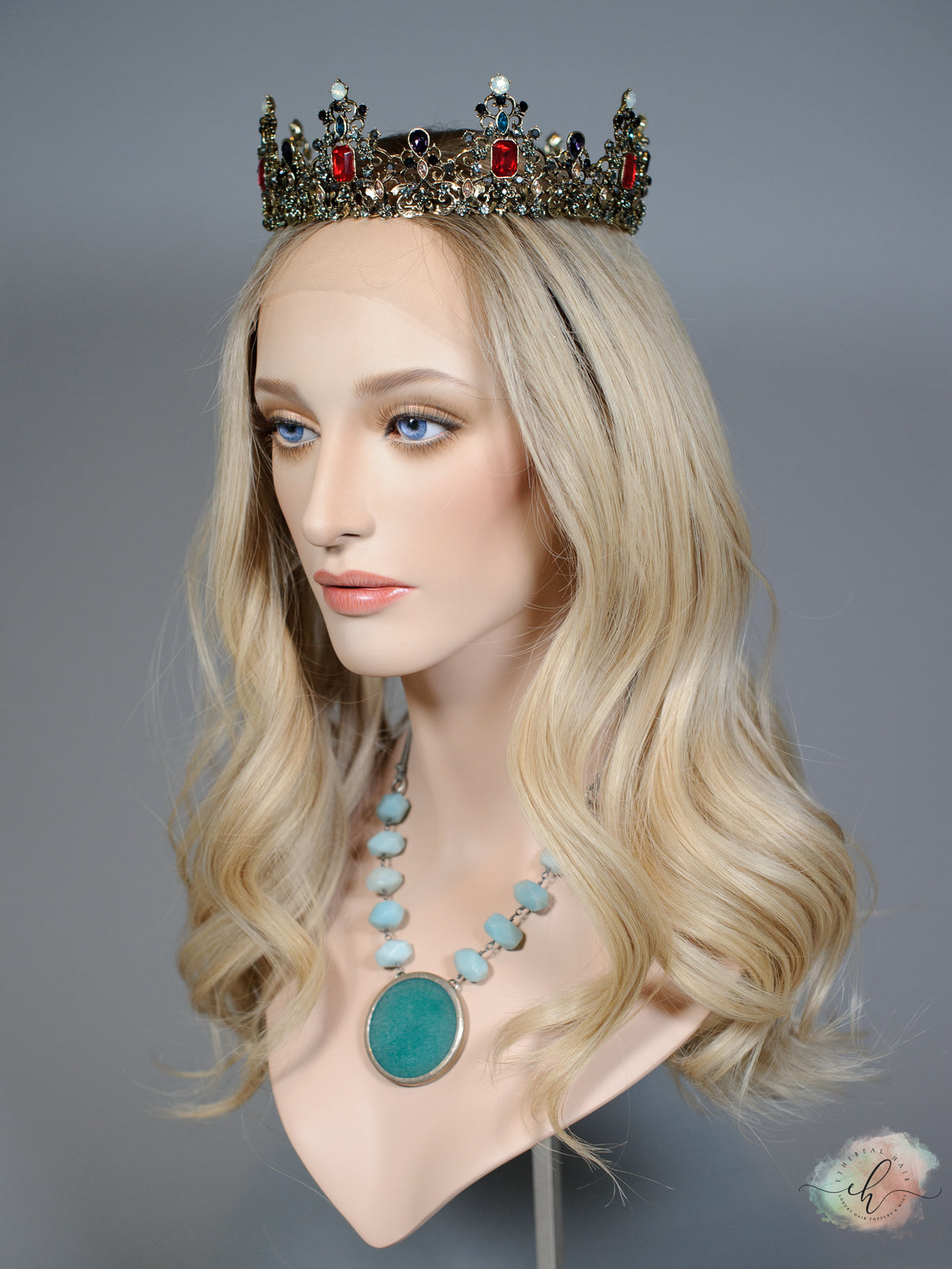 &quot;GWEN&quot; Premium Wig: Lace Top, Sz. S/M, 23&quot;