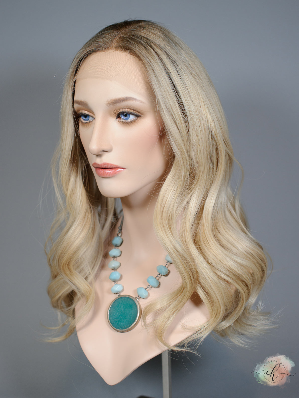 &quot;GWEN&quot; Premium Wig: Lace Top, Sz. S/M, 23&quot;