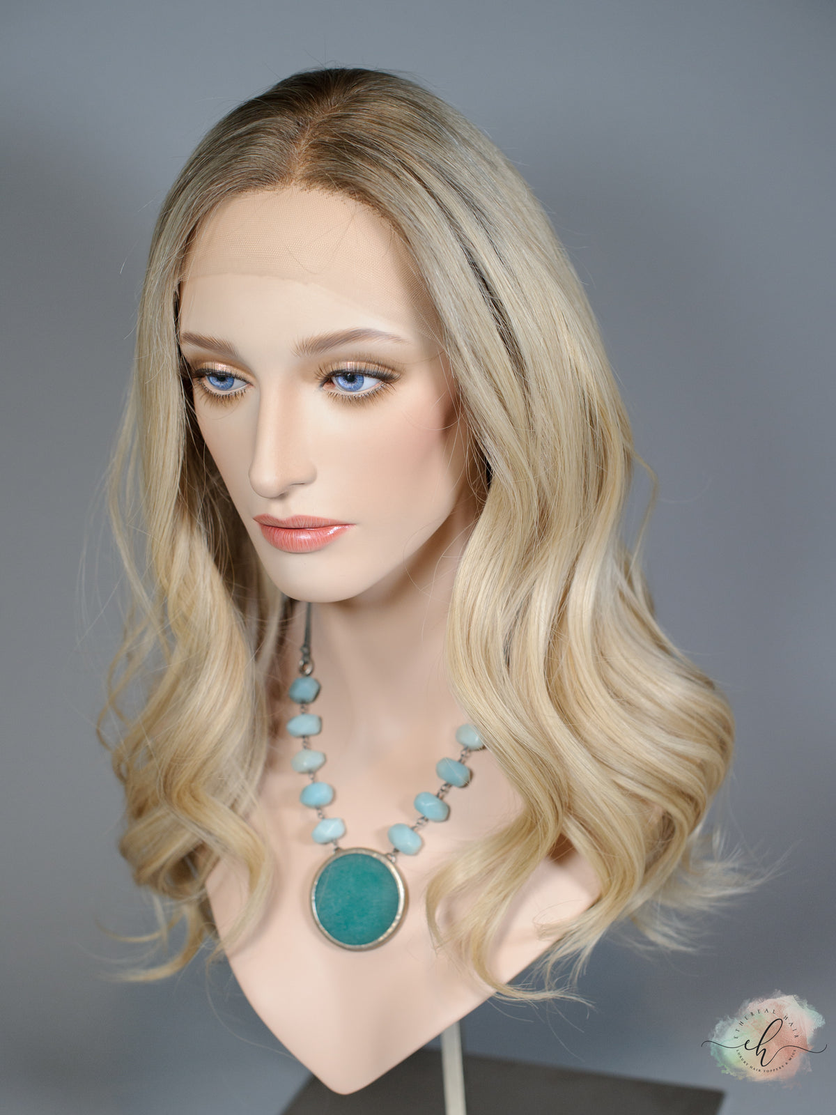 &quot;GWEN&quot; Premium Wig: Lace Top, Sz. S/M, 23&quot;