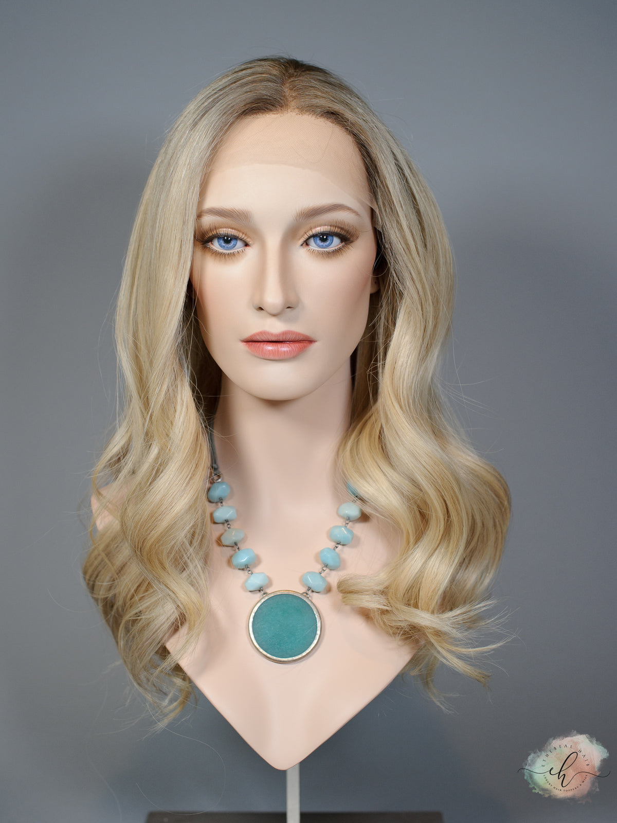 &quot;GWEN&quot; Premium Wig: Lace Top, Sz. S/M, 23&quot;